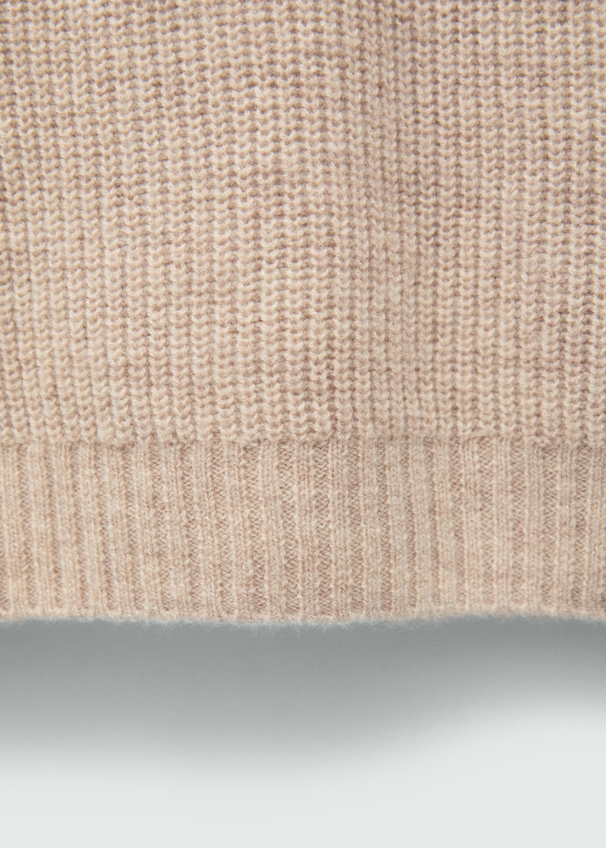 Short-sleeved wool sweater - Details of the article 0, Light/Pastel Grey. Ref: 77007723-00.