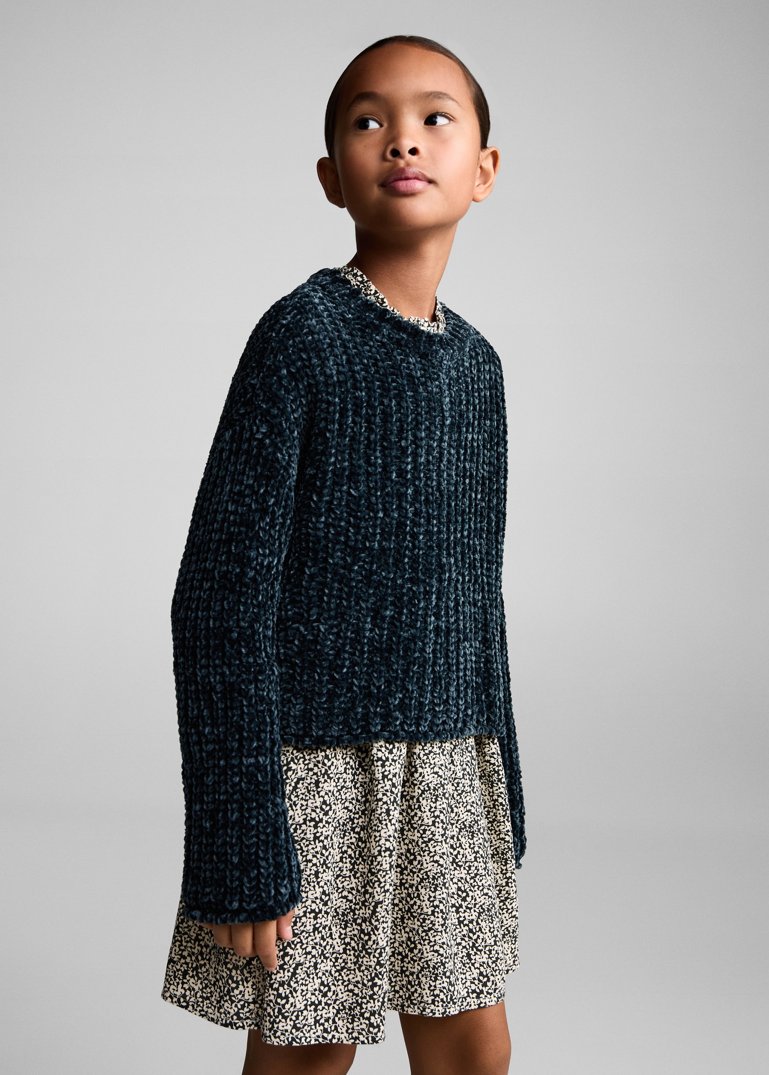 Chenille Knit Jumper Girls Chenille Jumper Chenille Knit Sweater