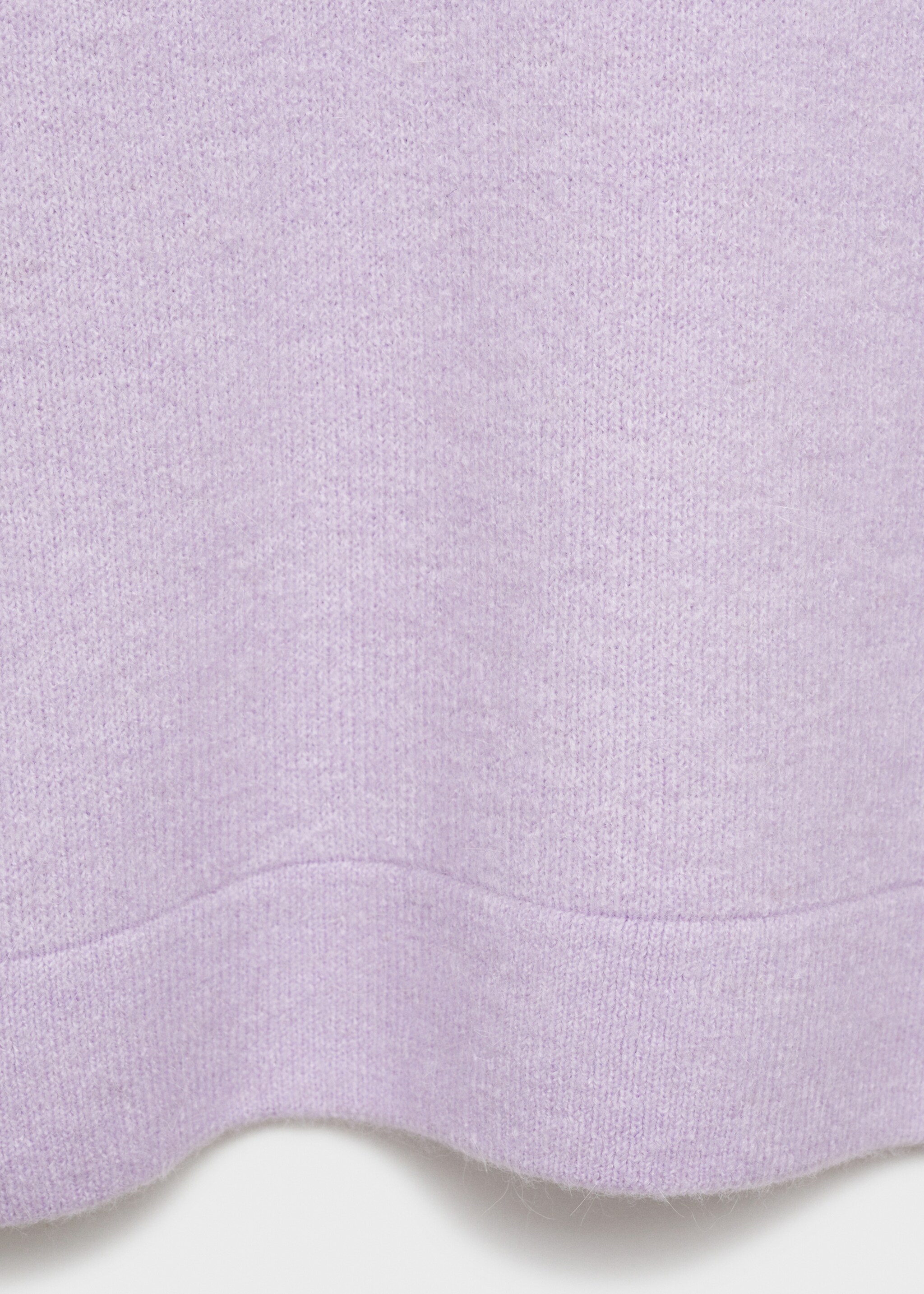 Oversized V-neck sweater - Details of the article 0, Light/Pastel Purple. Ref: 77007726-00.