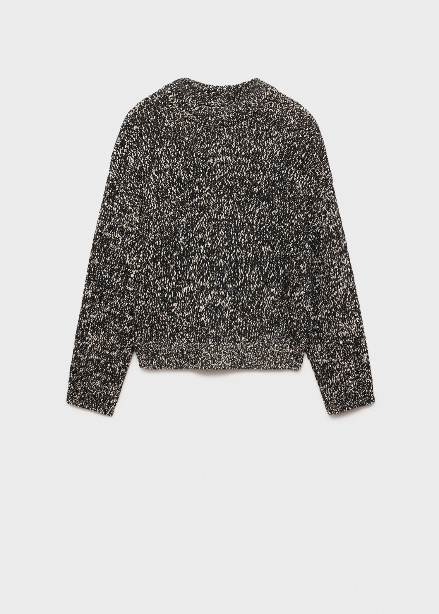 Mottled round-neck sweater - Article without model