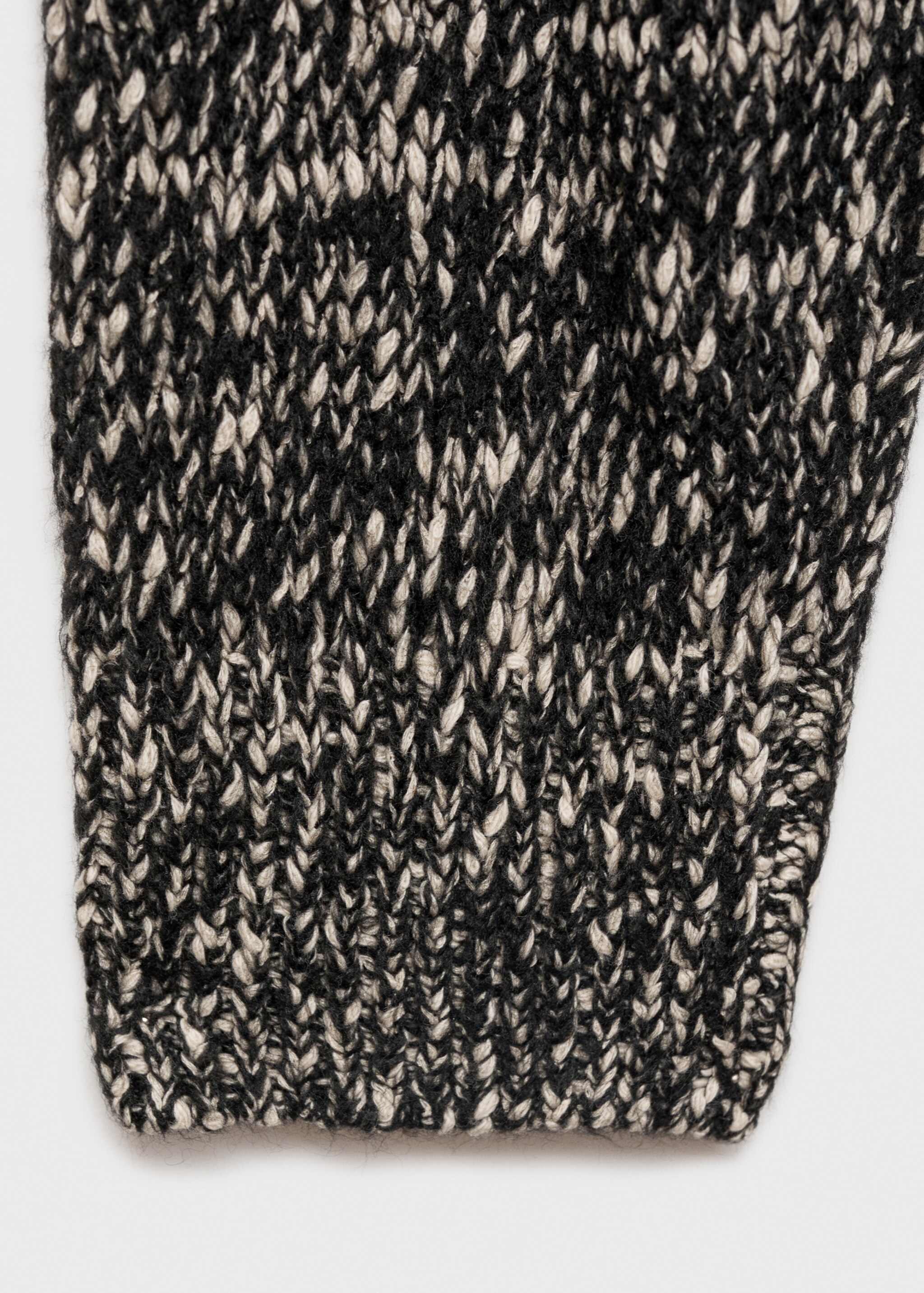 Mottled round-neck sweater - Details of the article 0, Grey. Ref: 77007727-00.