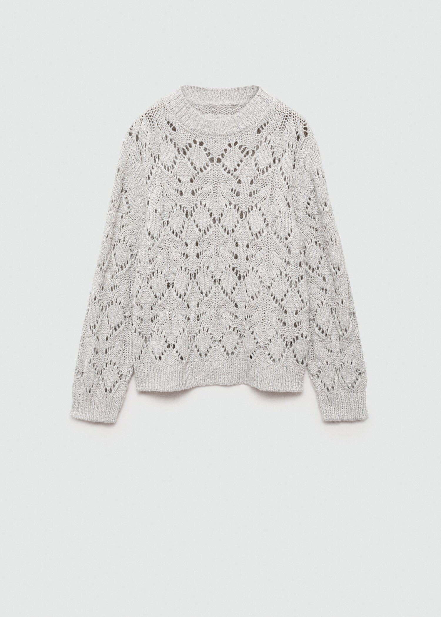 Lurex openwork knitted sweater - Article without model