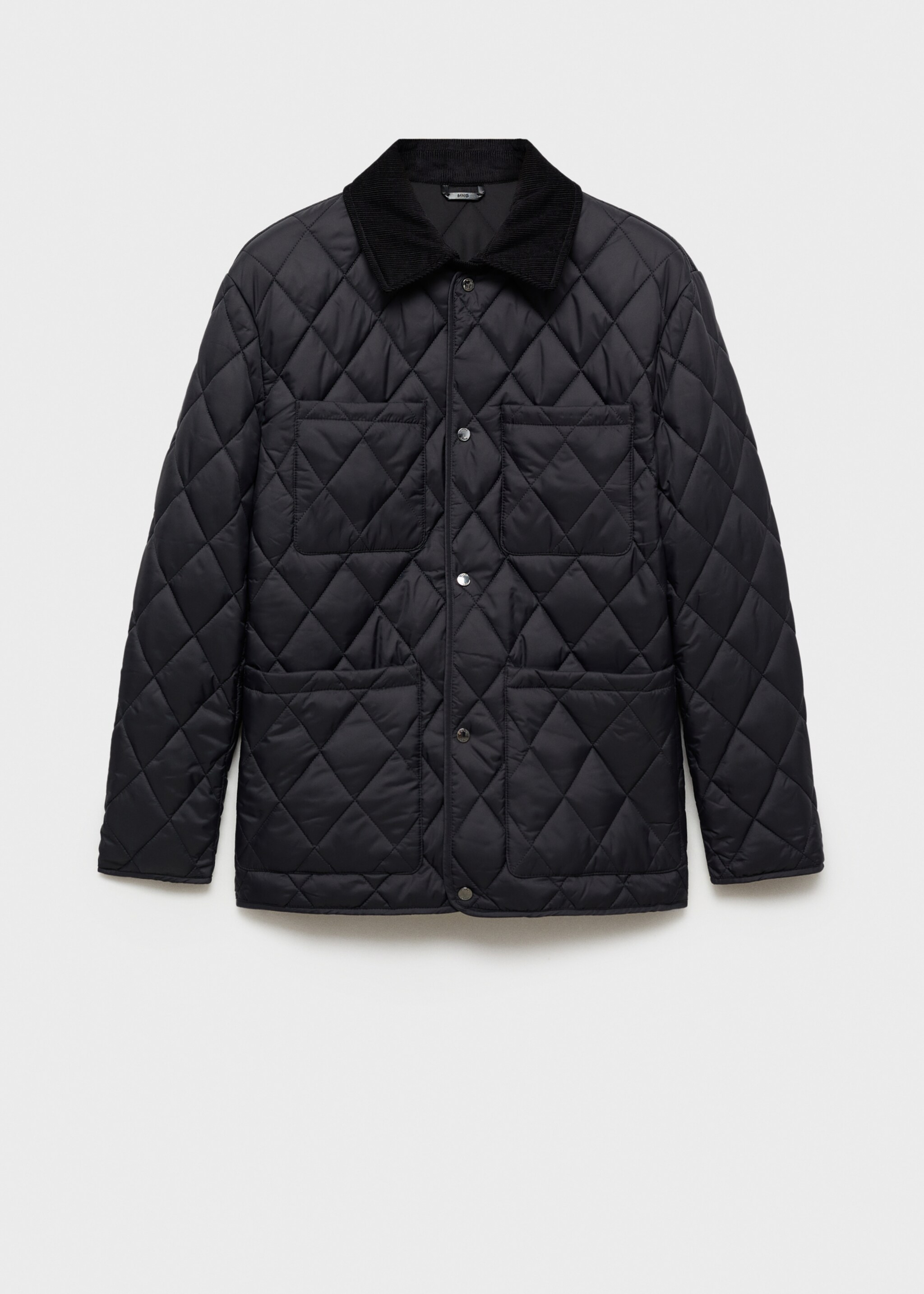 Water-repellent quilted jacket - Article without model, Dark Navy. Ref: 77007920-00.