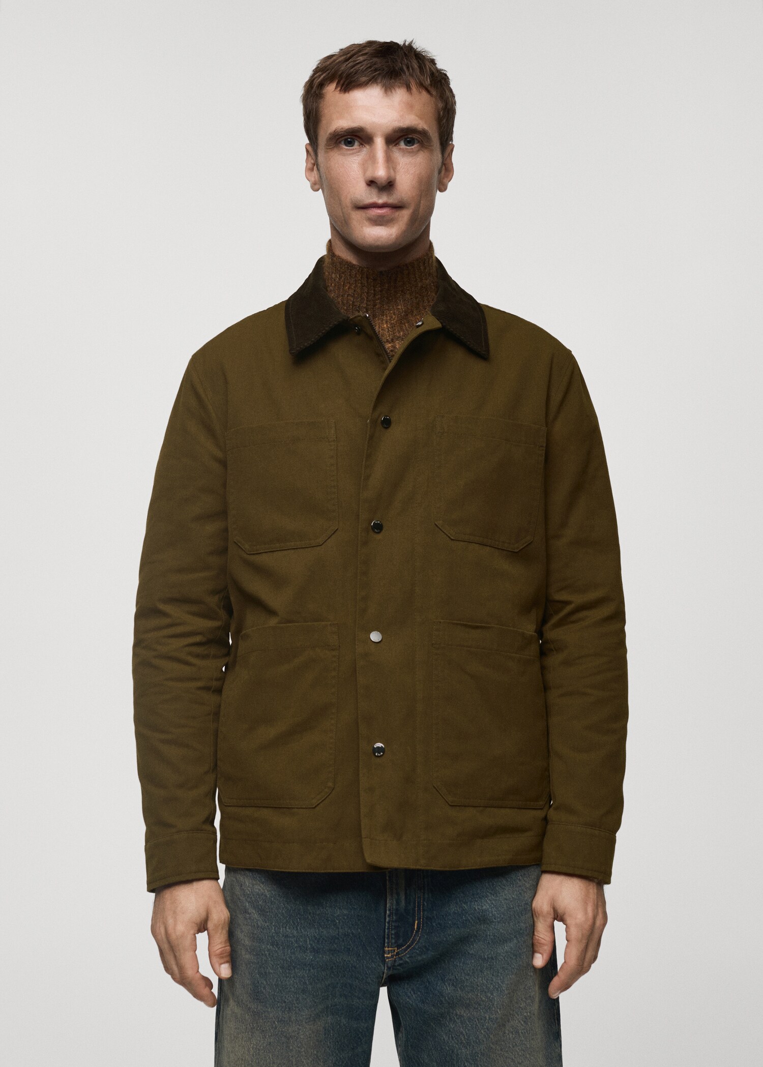 Water-repellent cotton jacket - Medium plane
