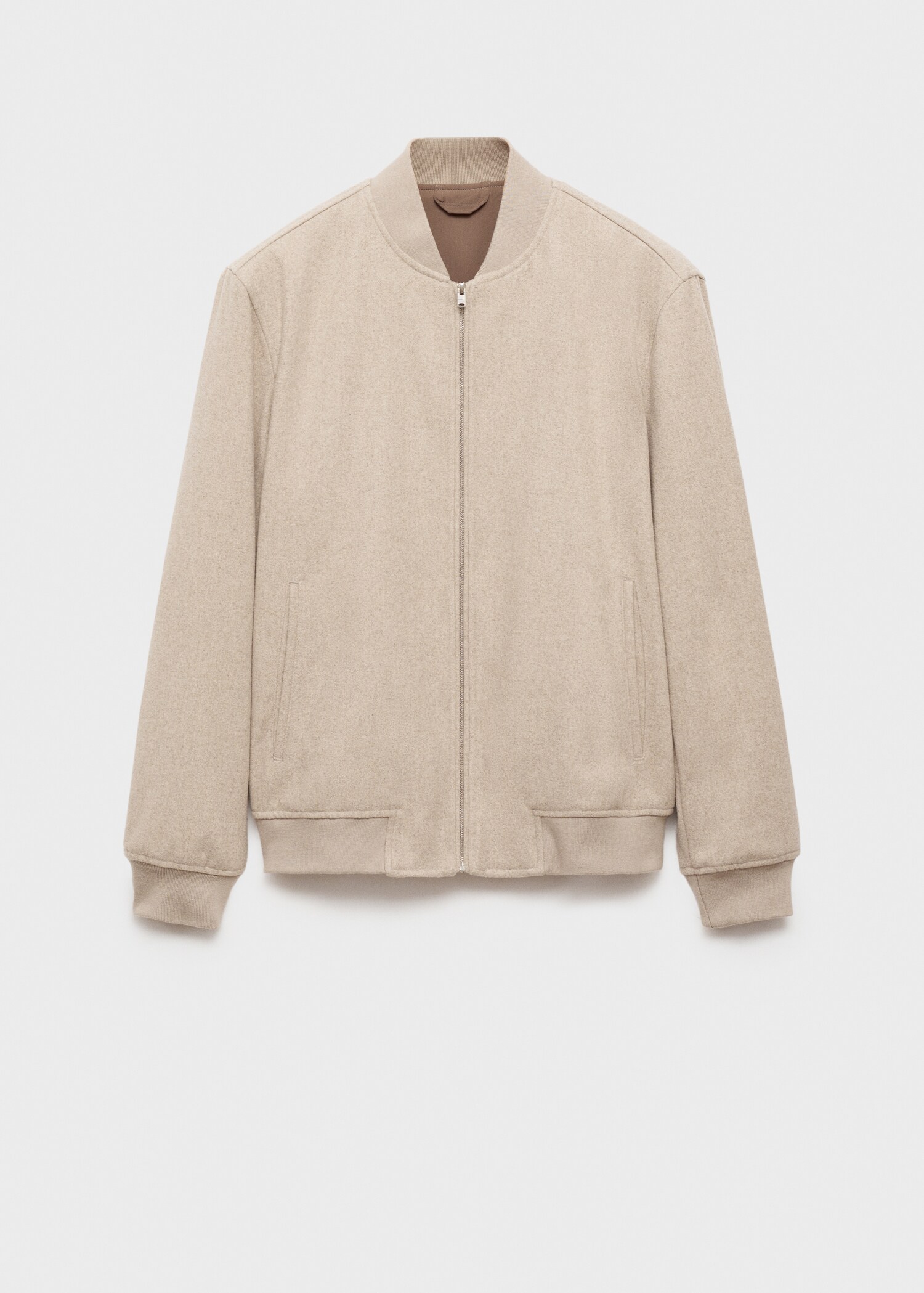 Recycled-wool bomber jacket - Article without model