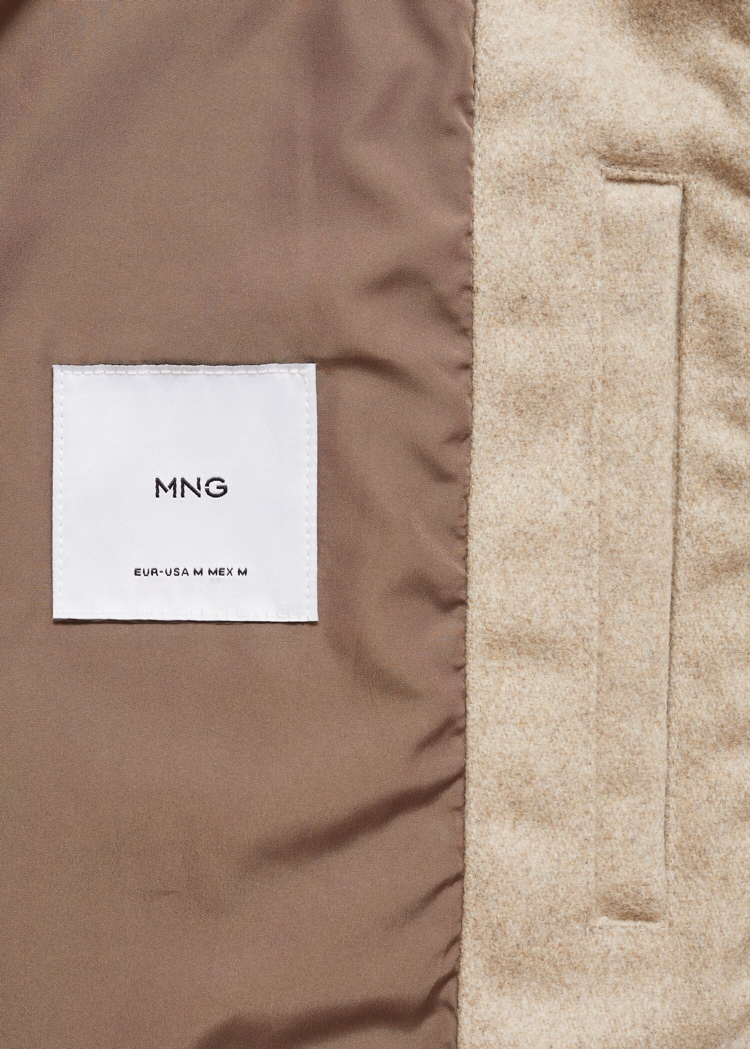 Recycled-wool bomber jacket - Details of the article 0