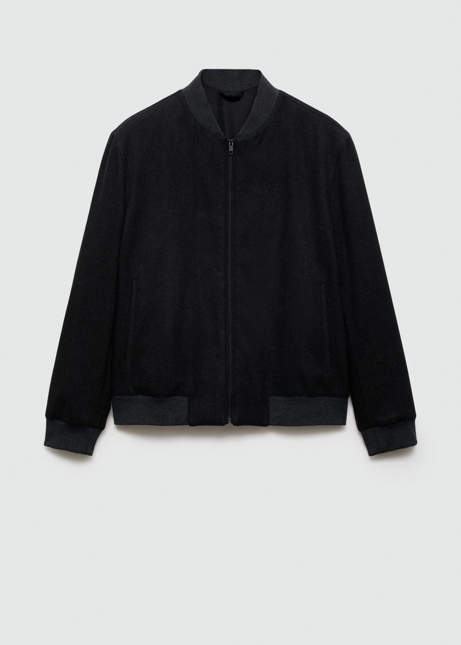 Recycled-wool bomber jacket - Article without model