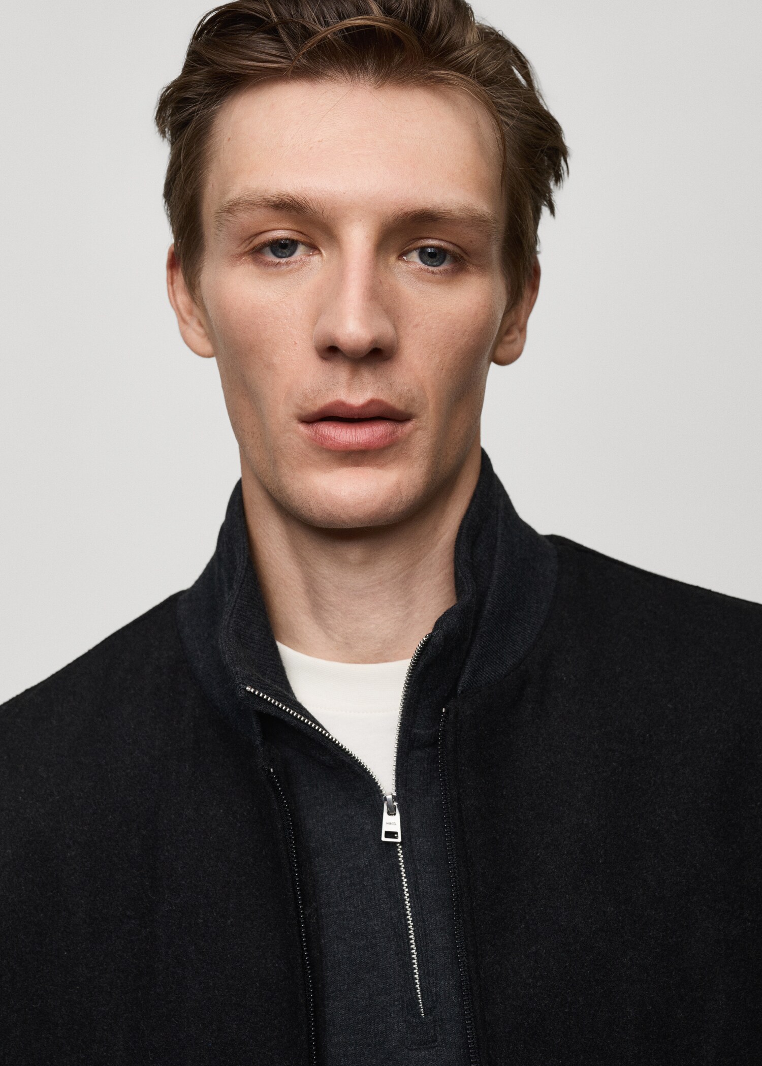 Recycled-wool bomber jacket - Details of the article 1