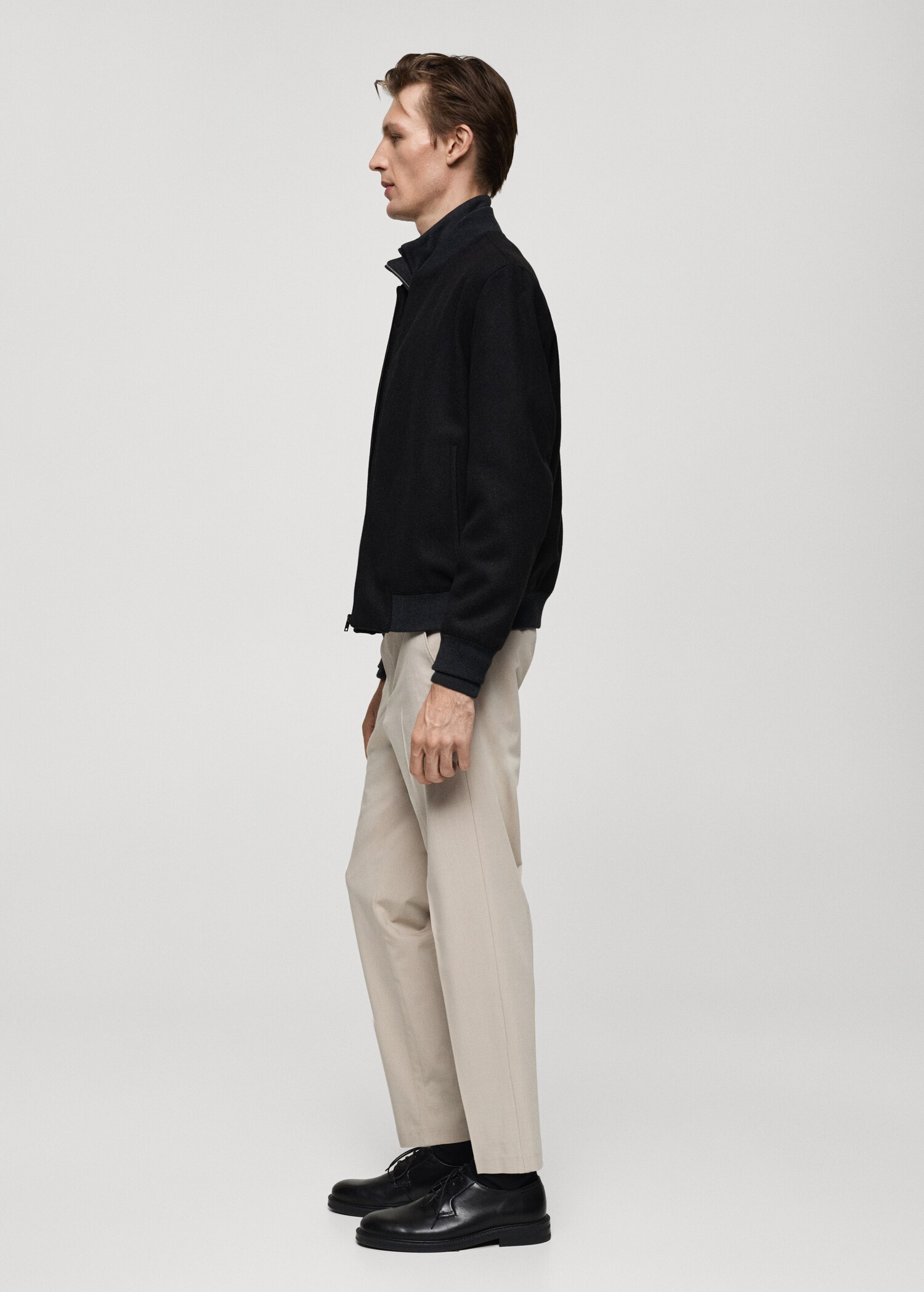 Recycled-wool bomber jacket - Details of the article 2