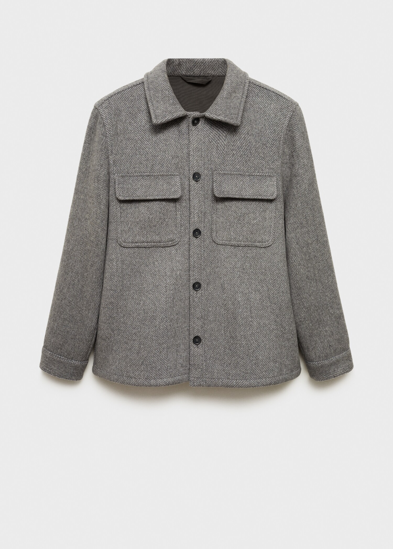 Recycled wool-blend overshirt - Article without model