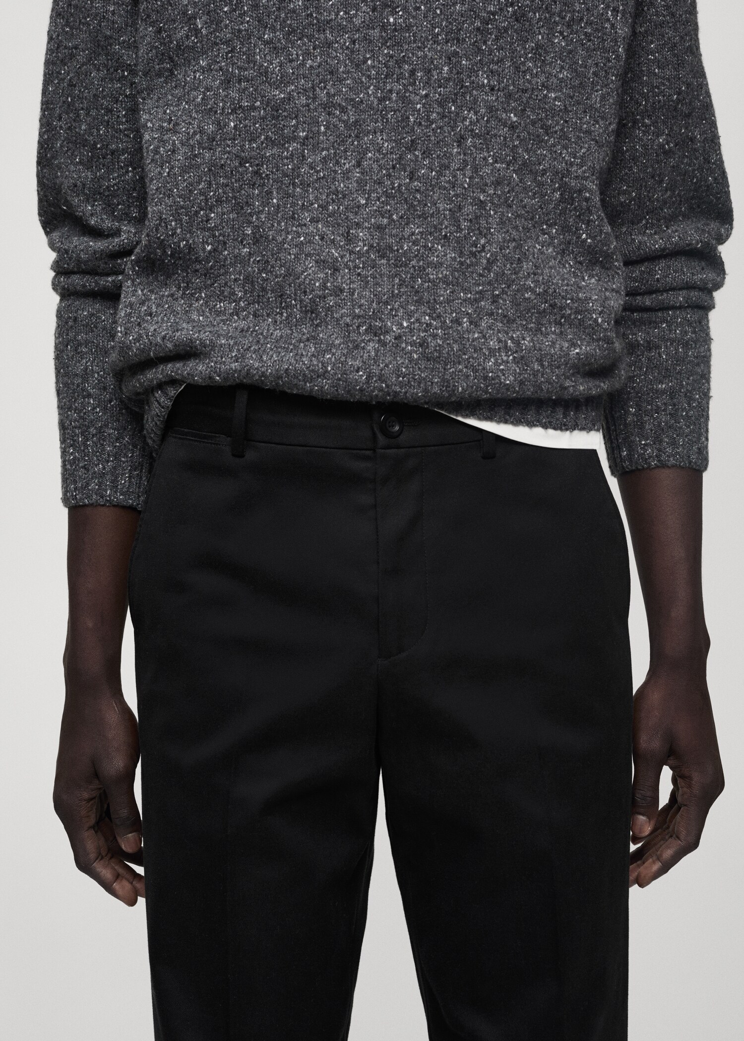 Pantalón algodón straight-fit cordón - Detalle del artículo 1