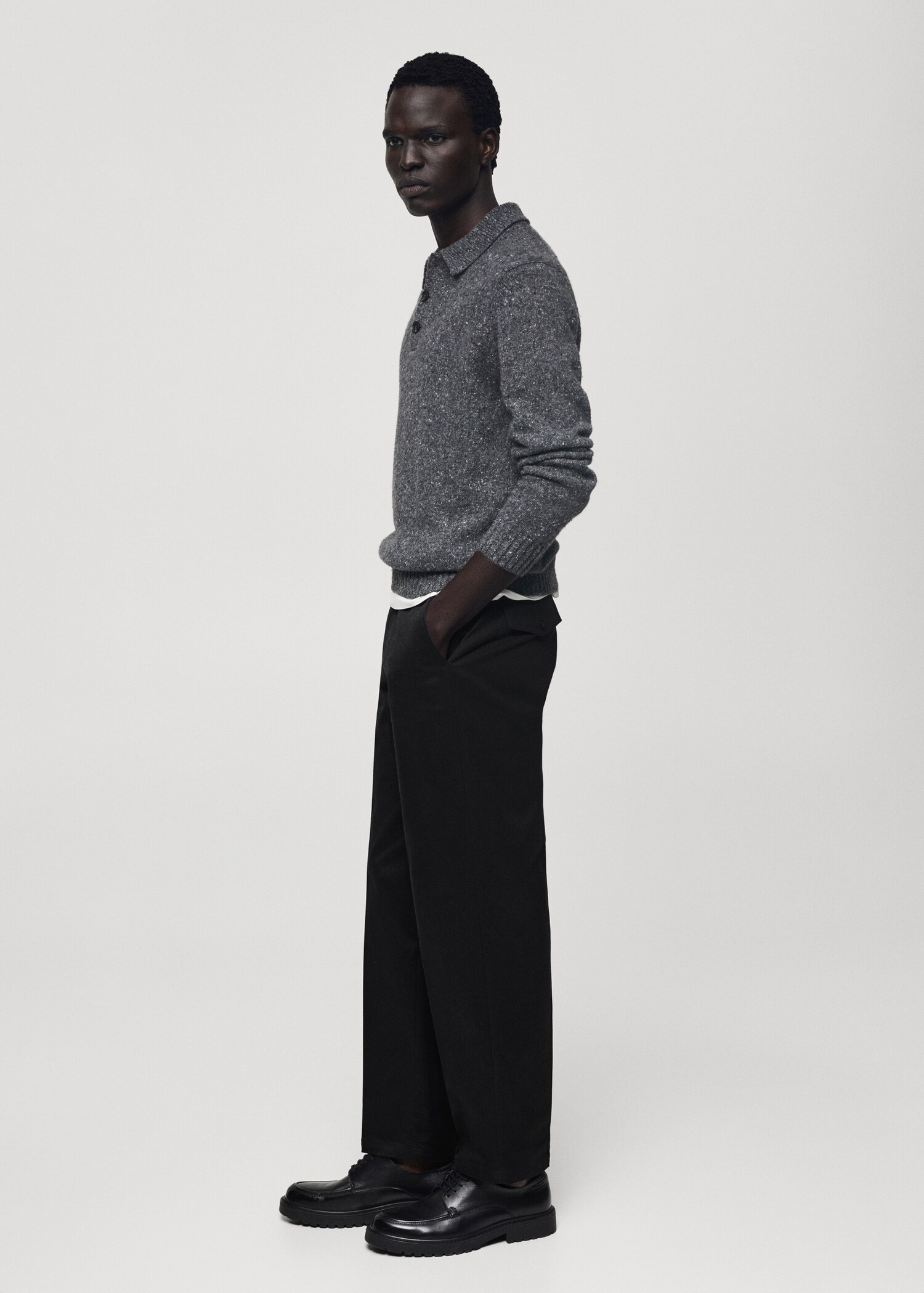 Pantalón algodón straight-fit cordón - Detalle del artículo 2
