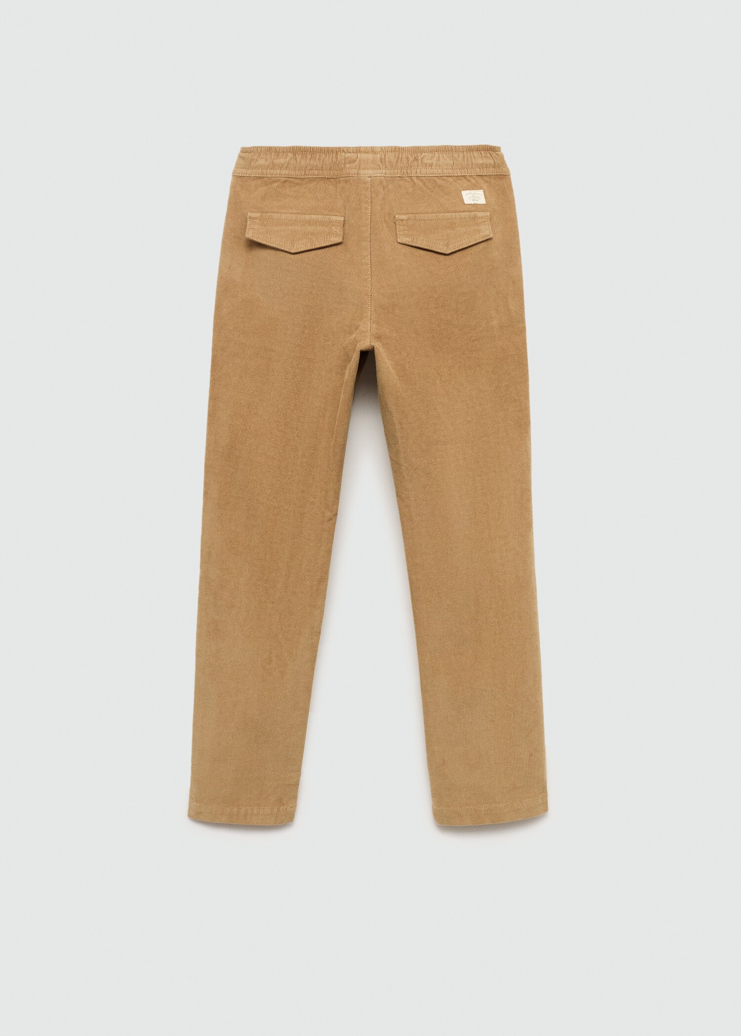 Corduroy pants with elastic waist - Reverse of the article