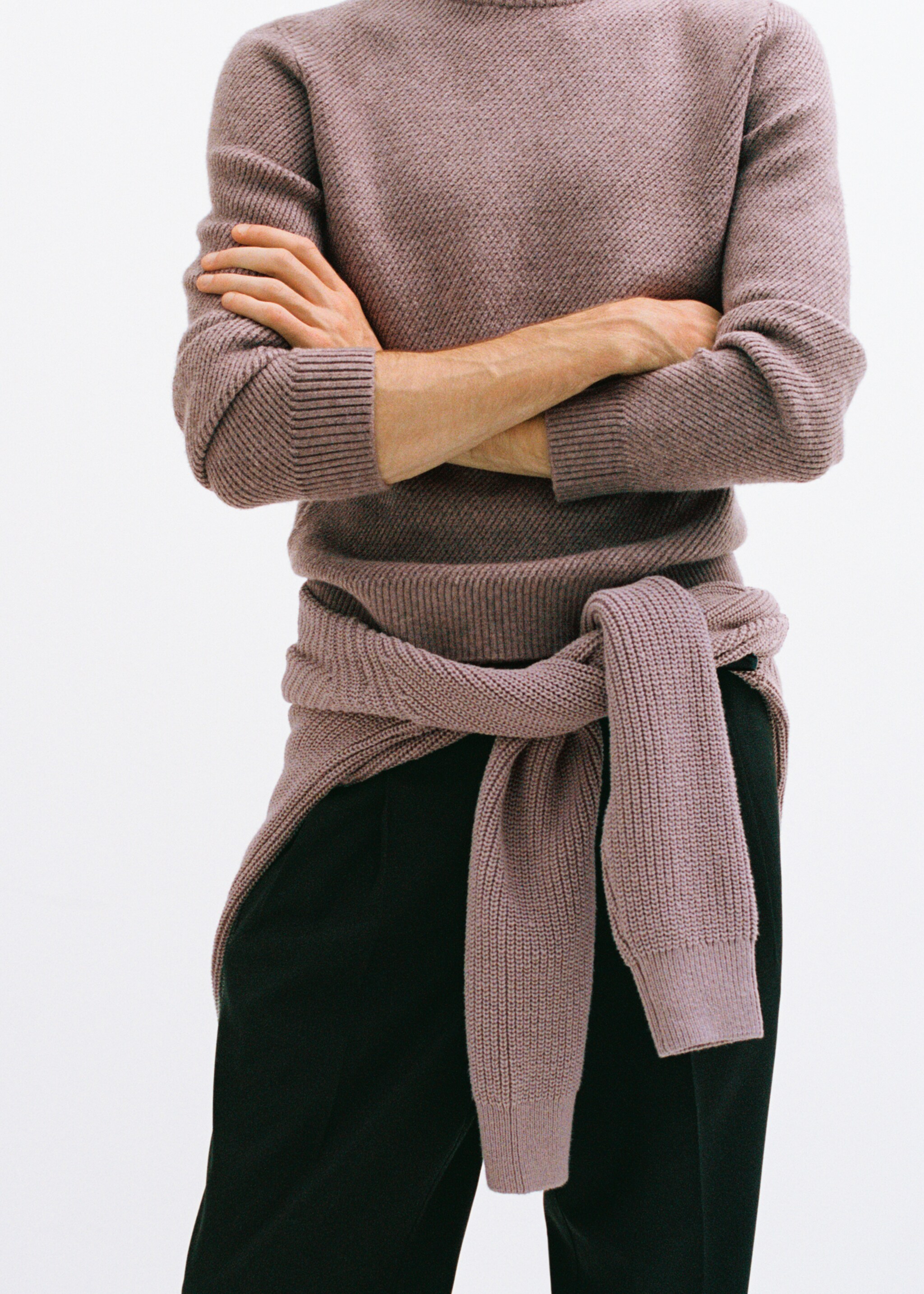 Pull-over maille regular-fit - Détail de l'article 3, Lavande. Ref: 77007939-00.