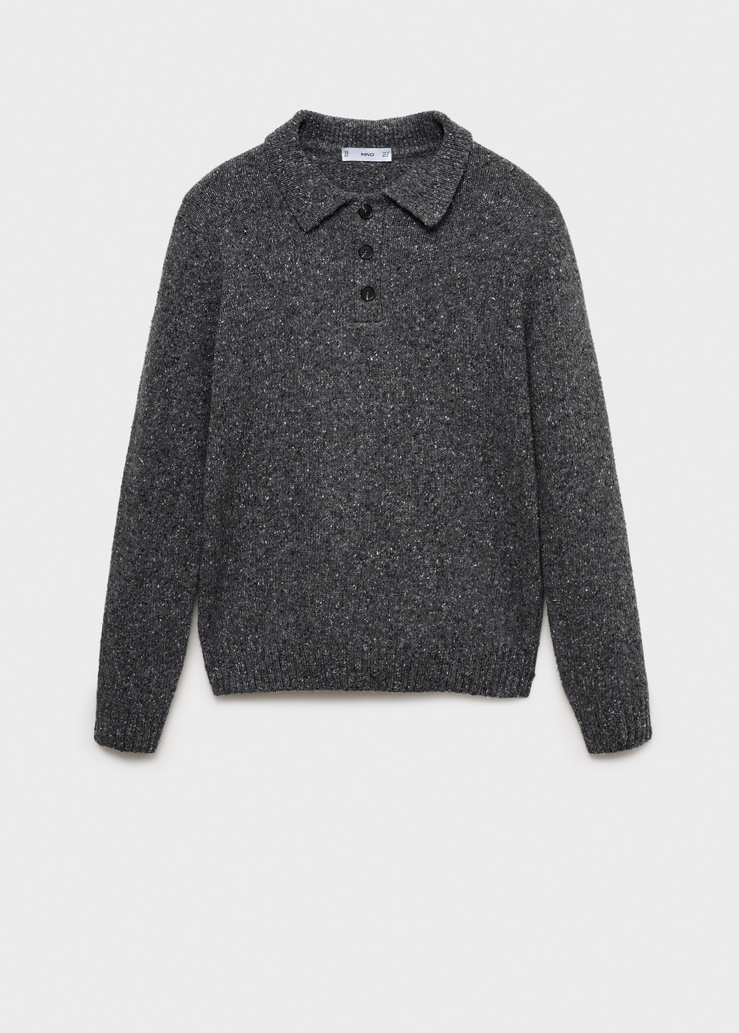 Polo maille laine chinée - Article sans modèle
