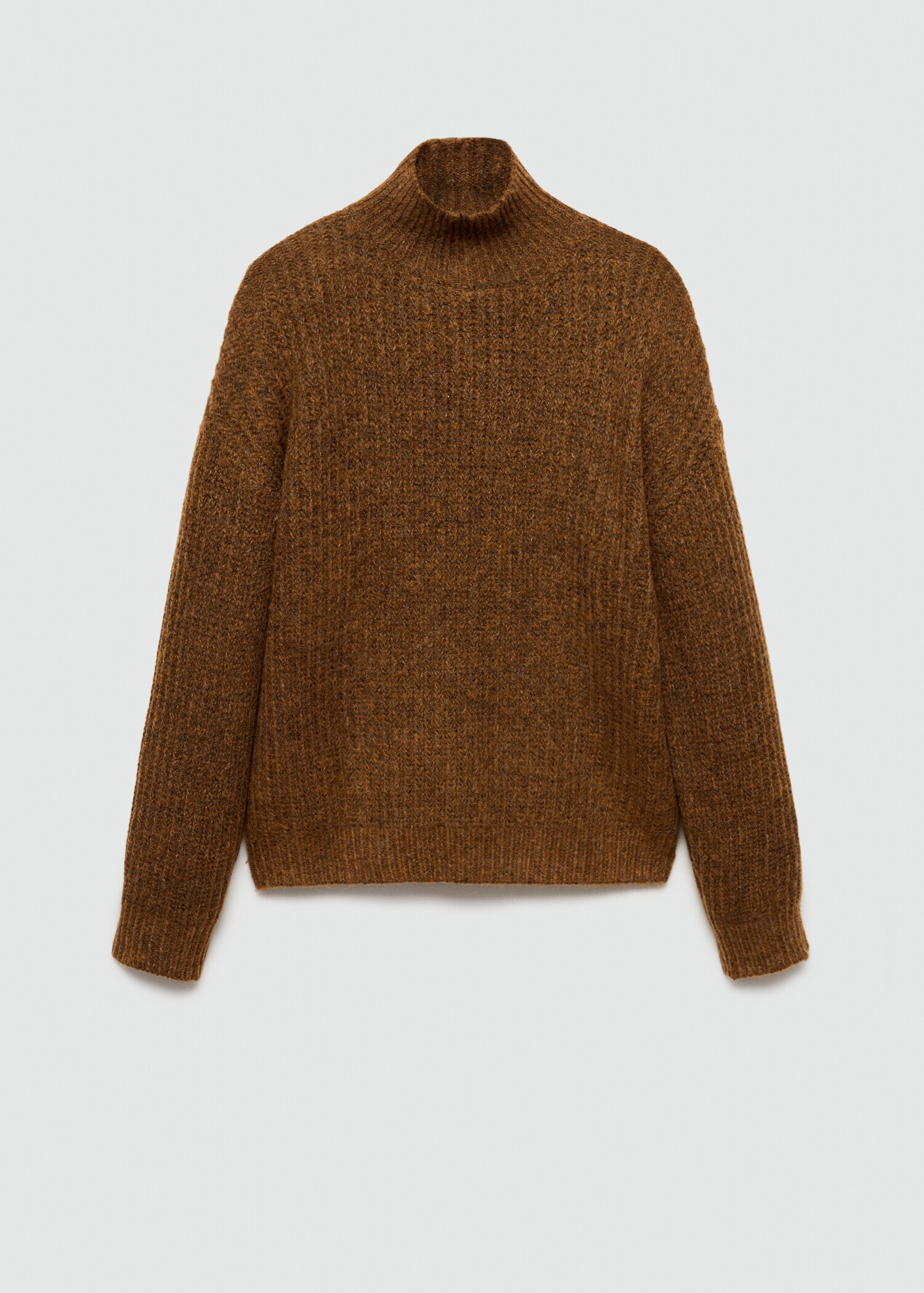 Pull-over côtelé col montant - Article sans modèle