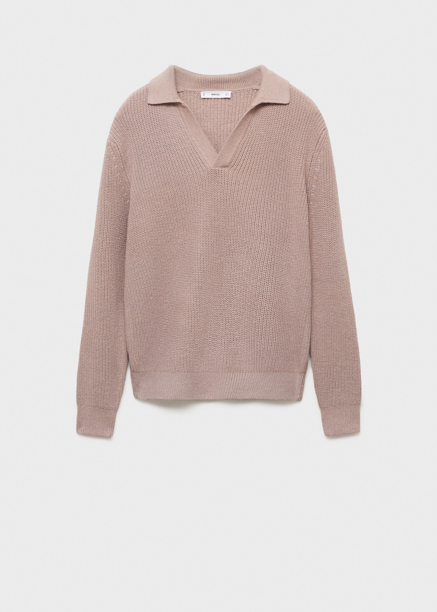 Cotton knitted polo shirt - Article without model