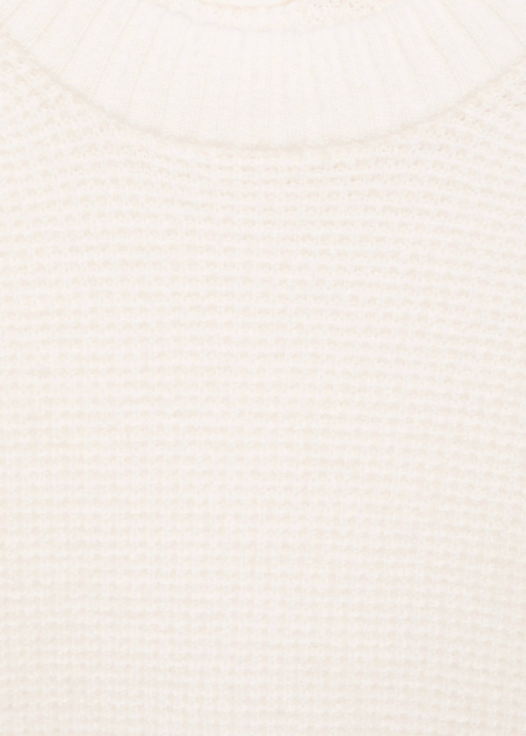 Jersey punto estructura cuadrillé - Detalle del artículo 8, Blanco roto. Ref: 77007950-00.