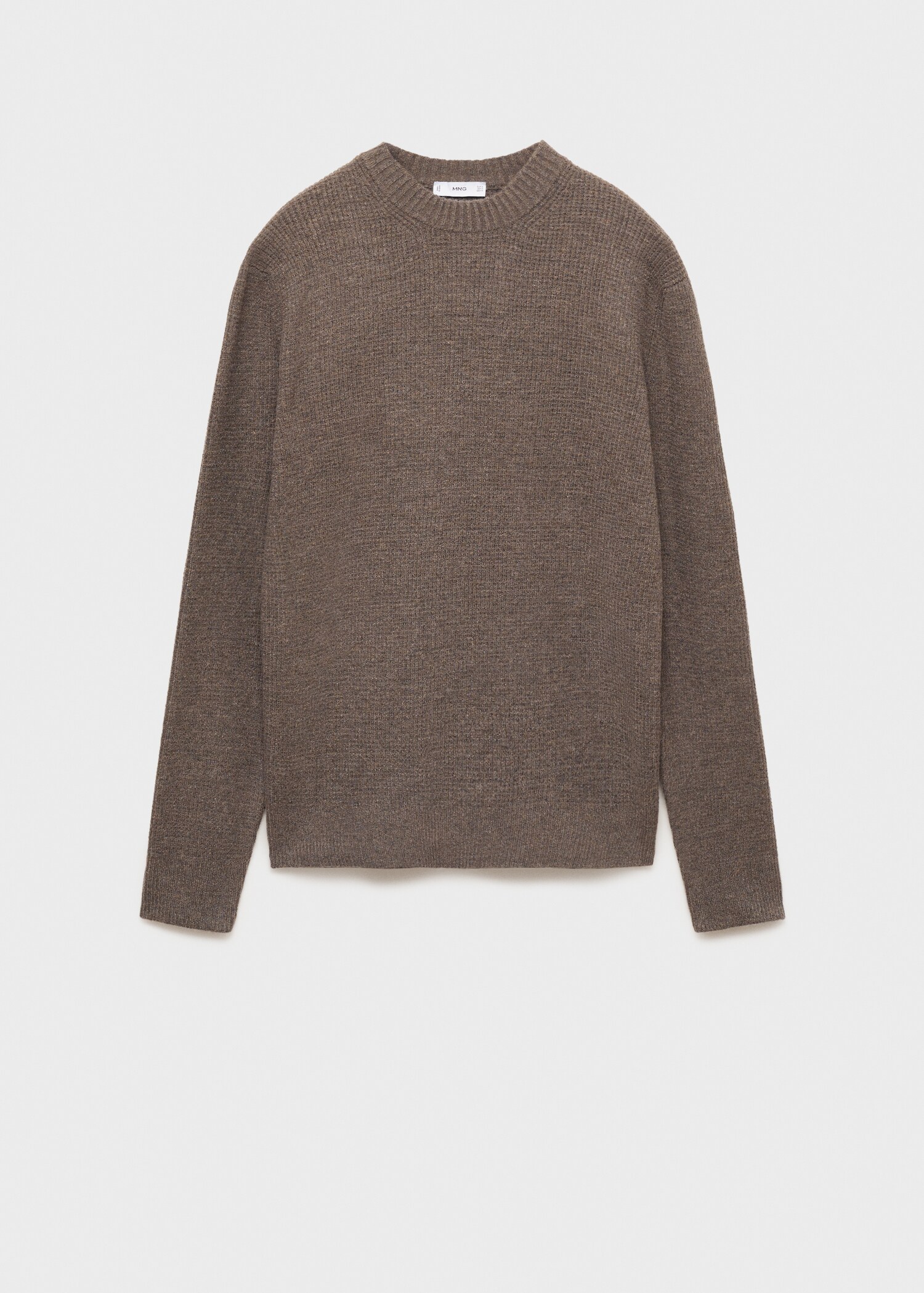Knitted sweater with check structure - Article without model