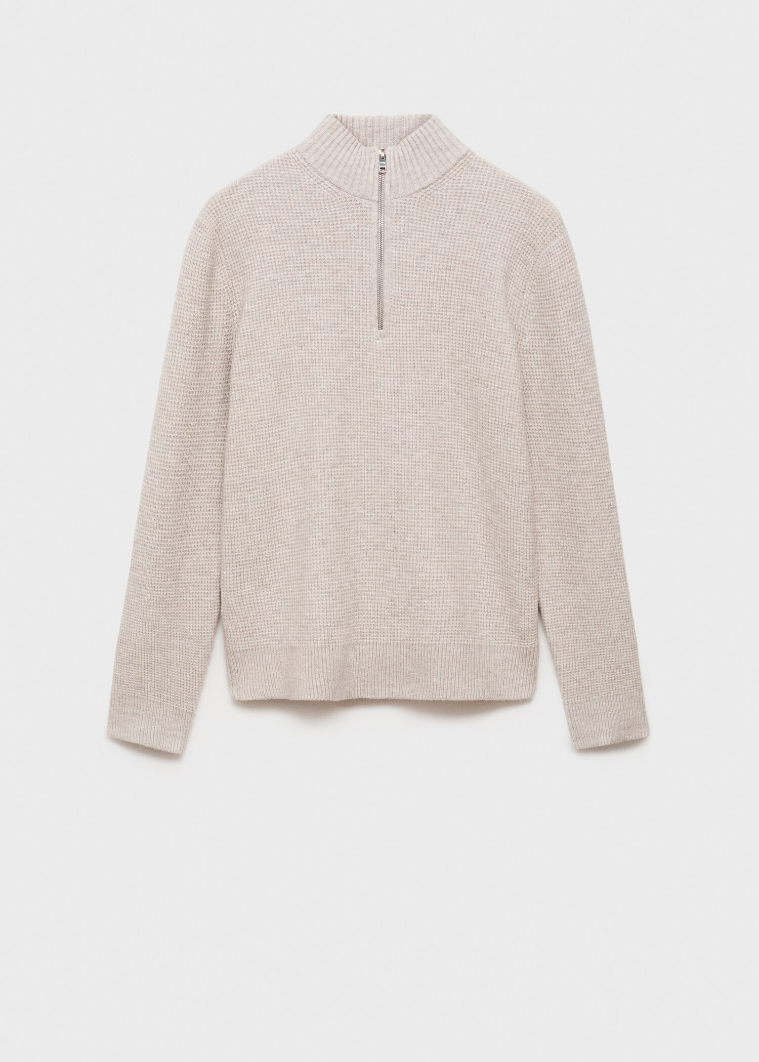 Knitted sweater with perkins neck - Article without model