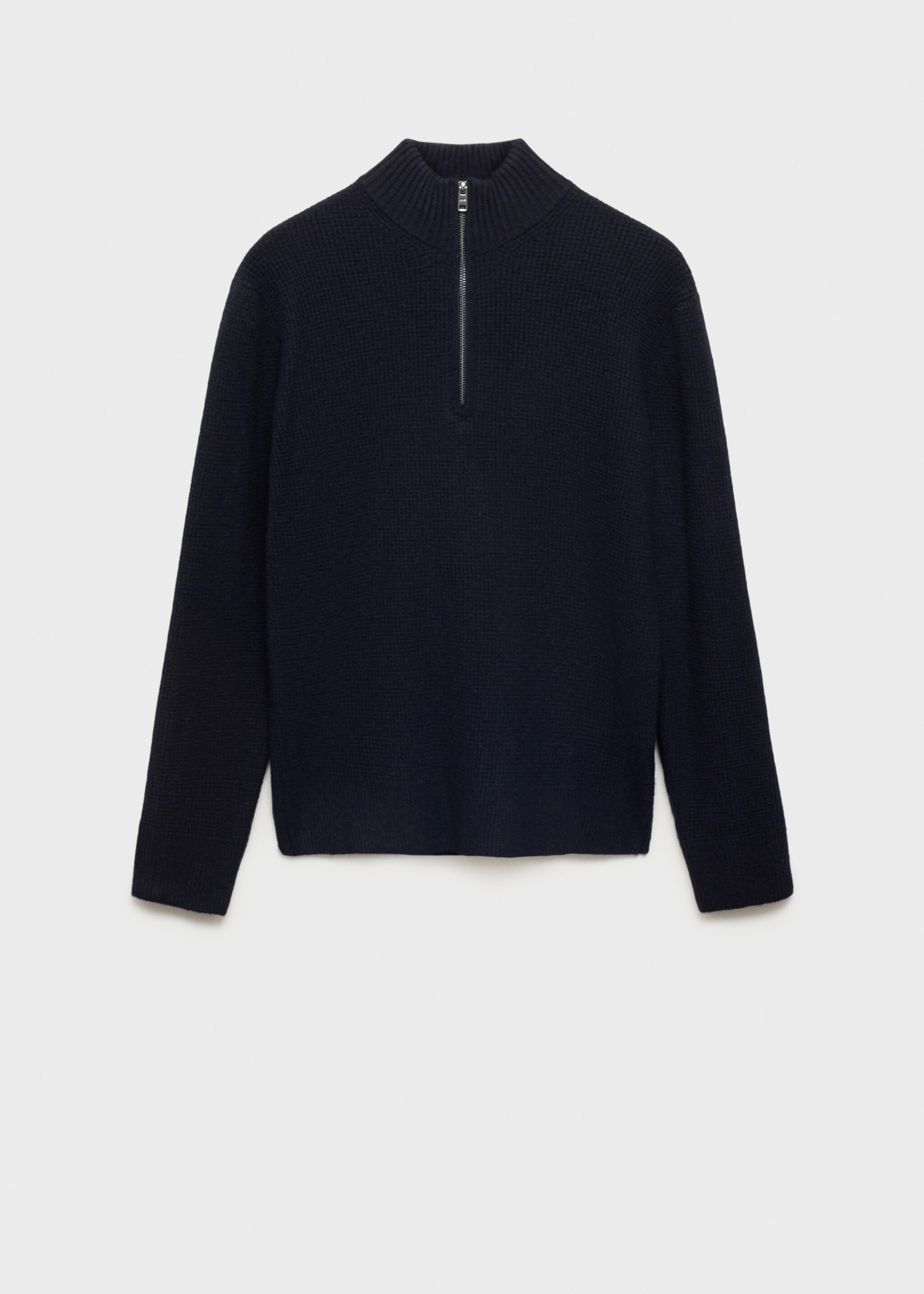 Knitted sweater with perkins neck - Article without model, Dark Navy. Ref: 77007951-00.
