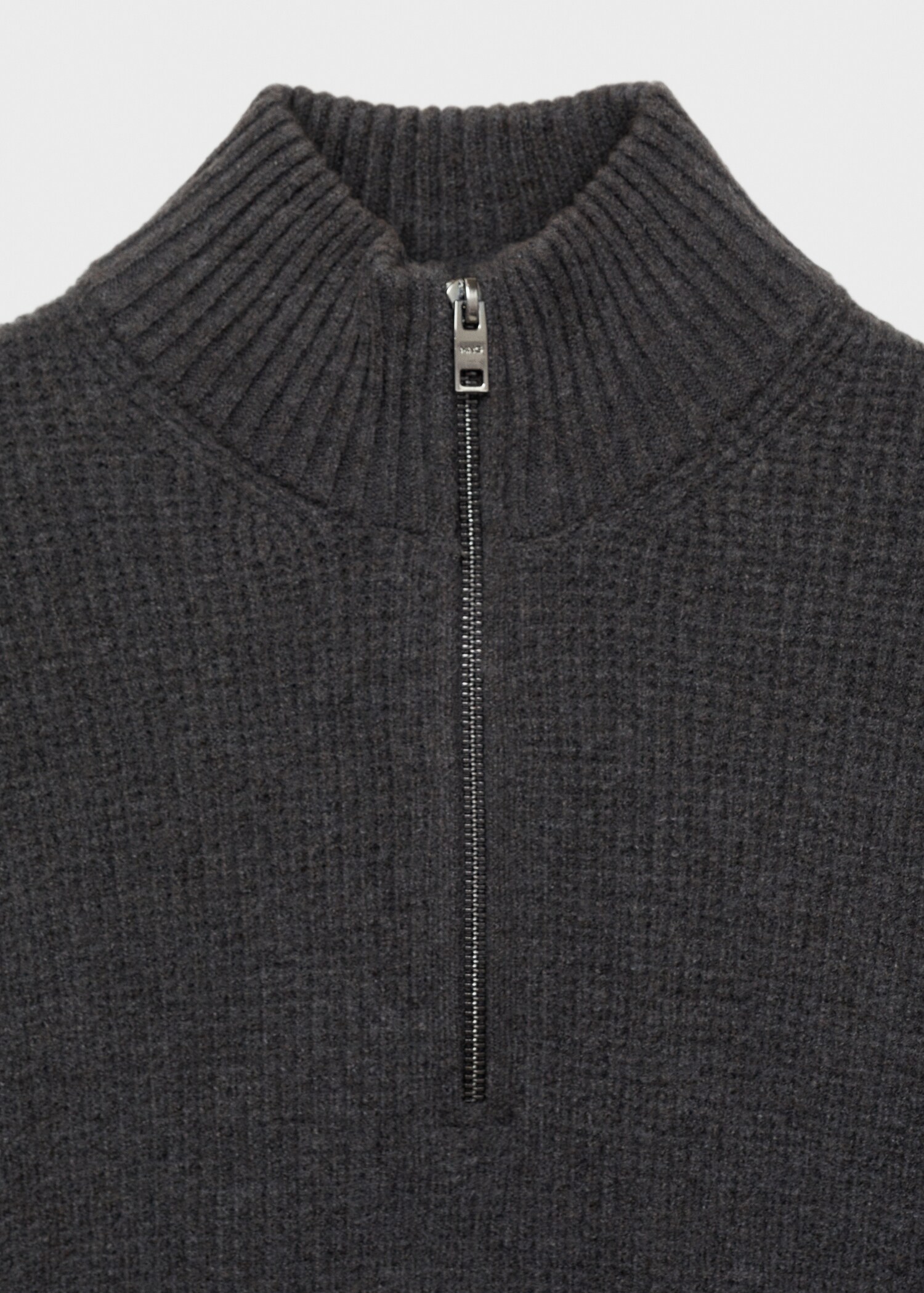 Knitted sweater with perkins neck - Details of the article 8