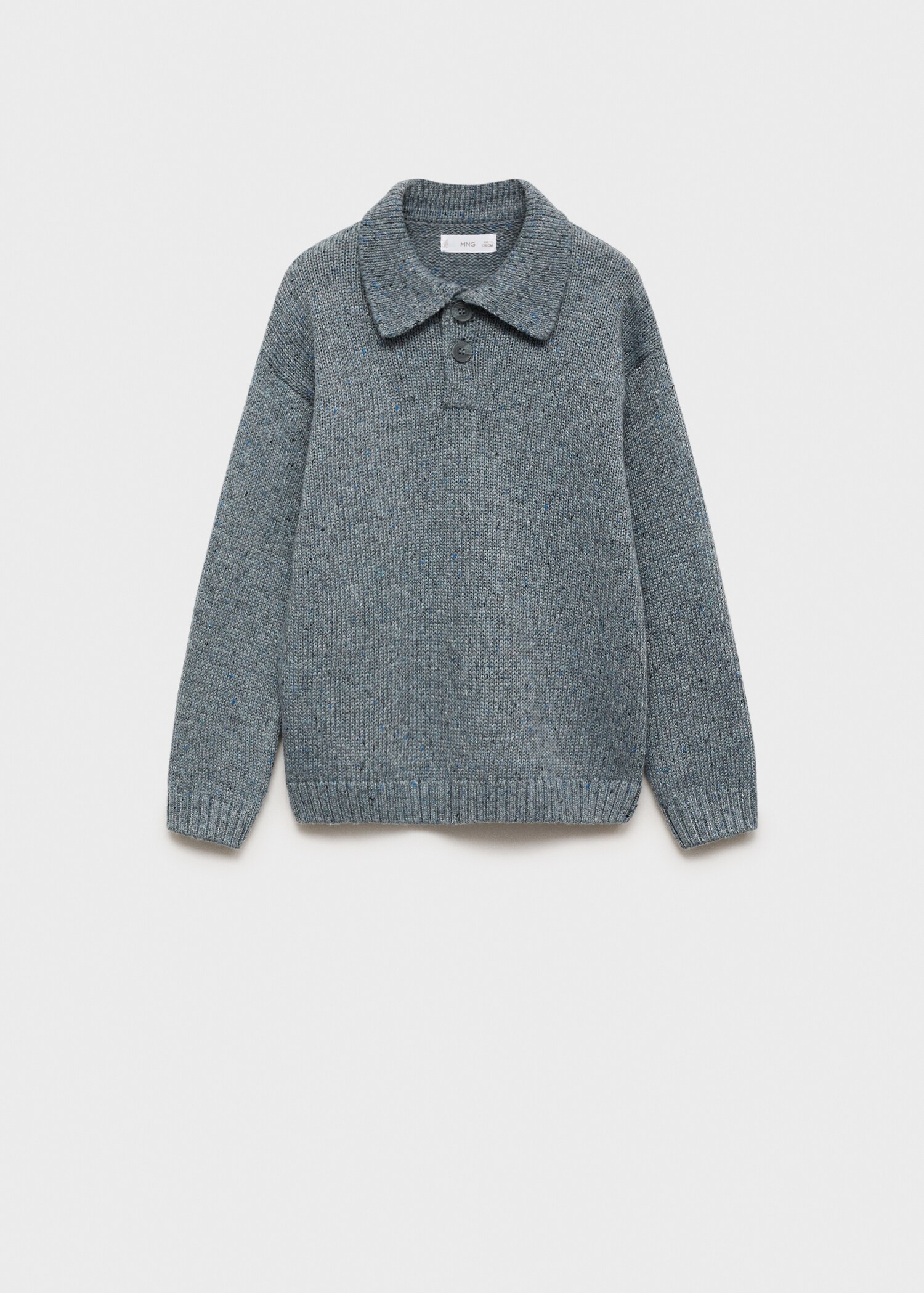 Knitted polo-neck sweater - Article without model
