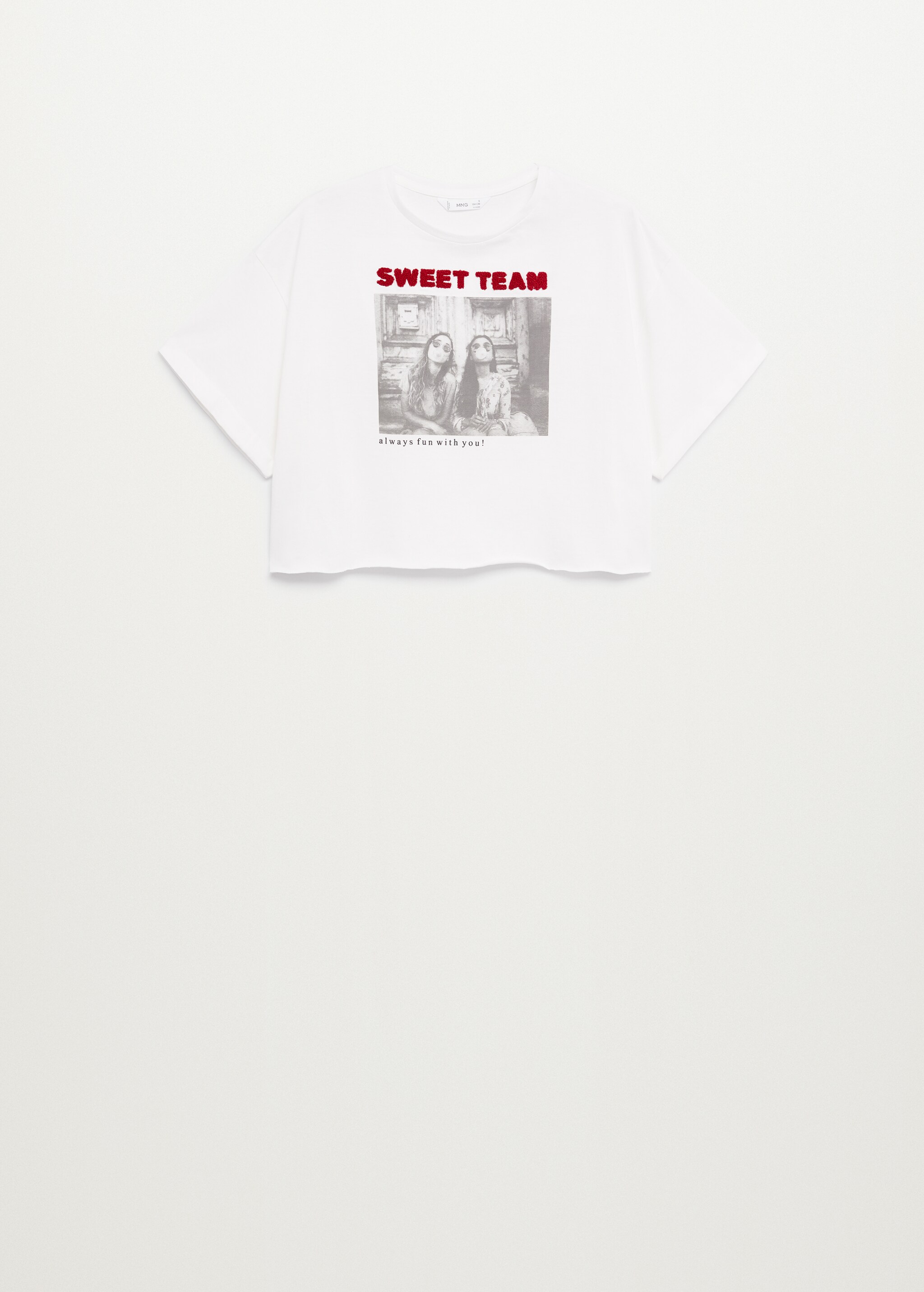 Embossed message t-shirt - Article without model