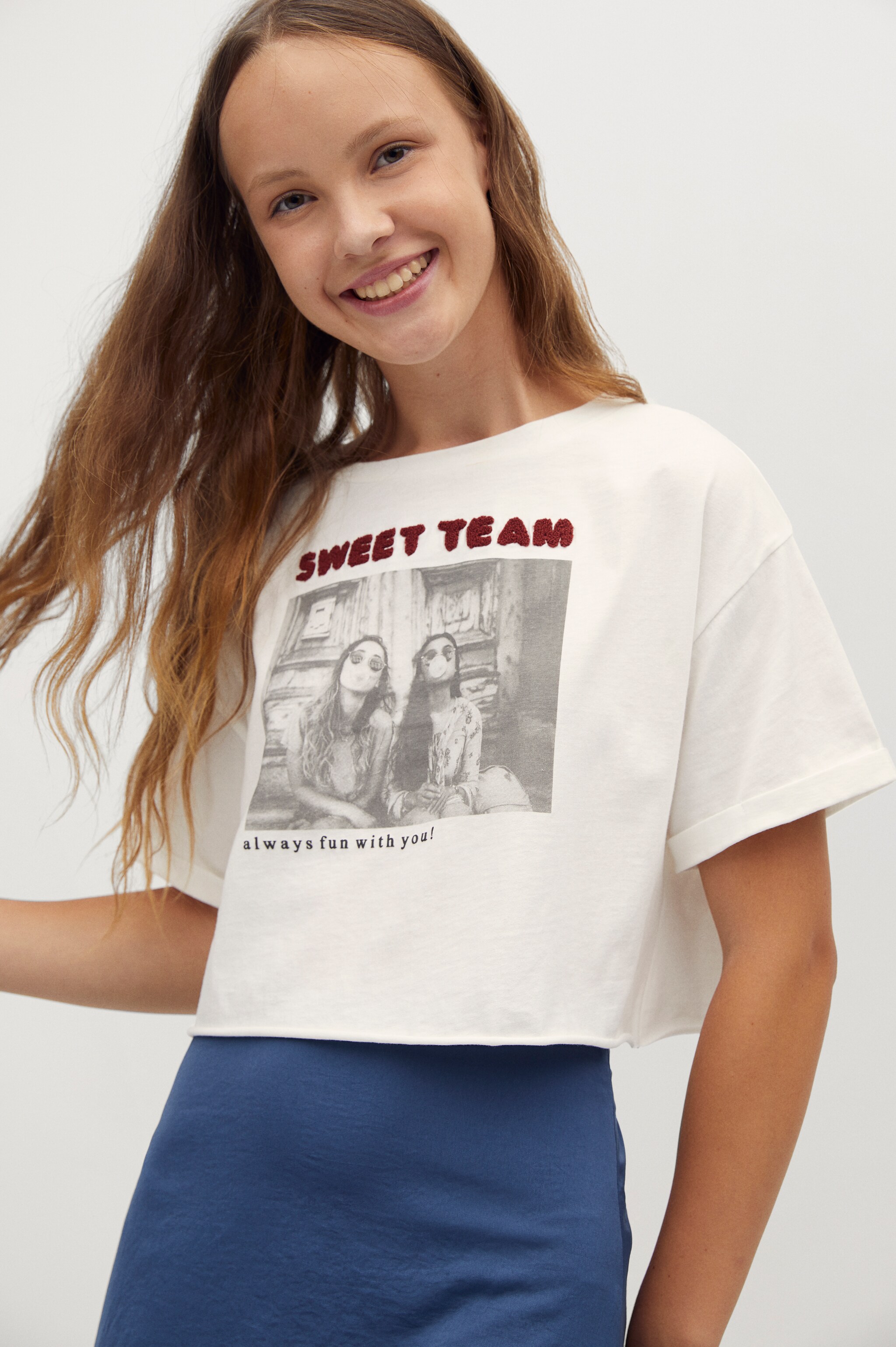 Embossed message t-shirt - Details of the article 1