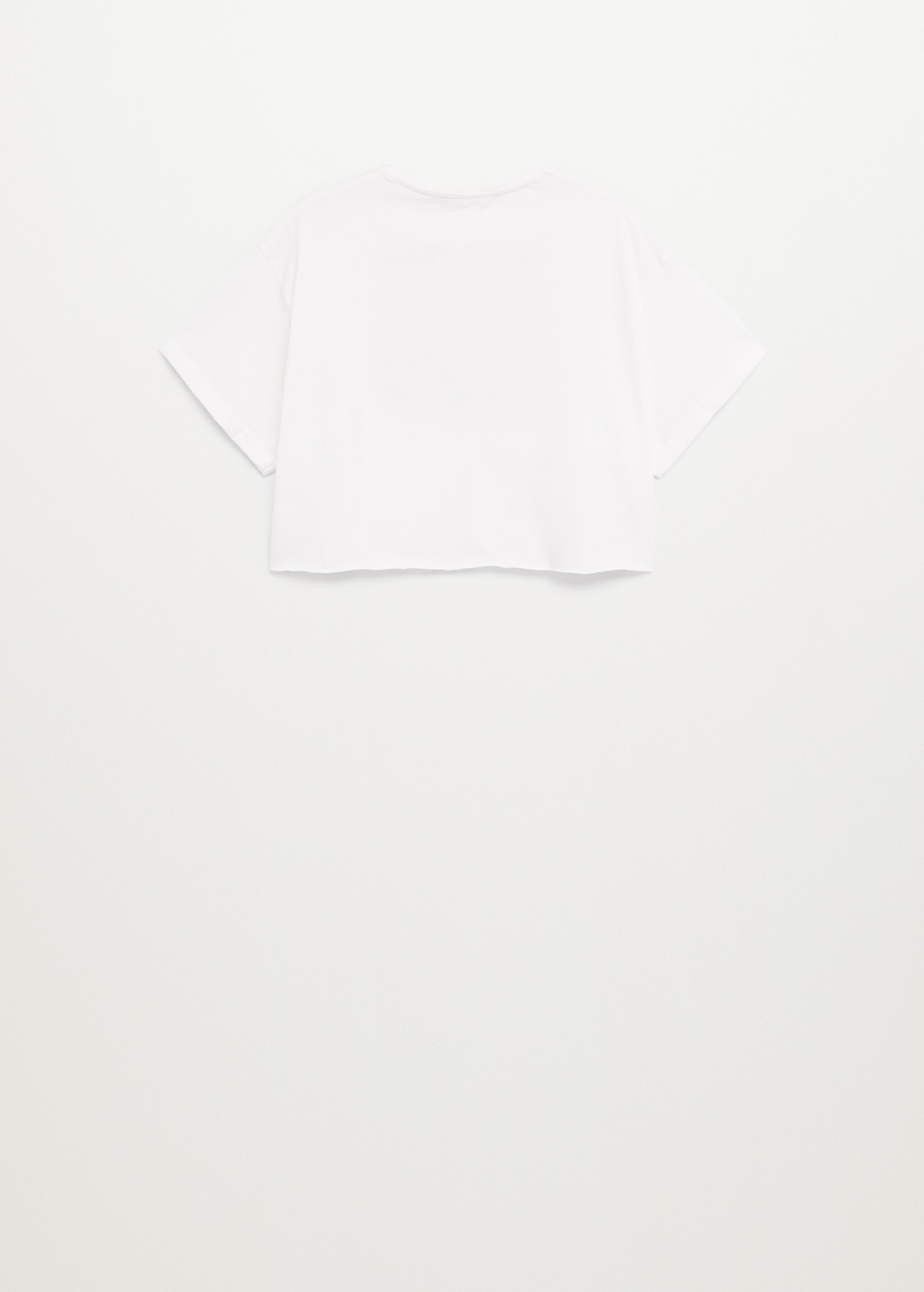 Embossed message t-shirt - Reverse of the article