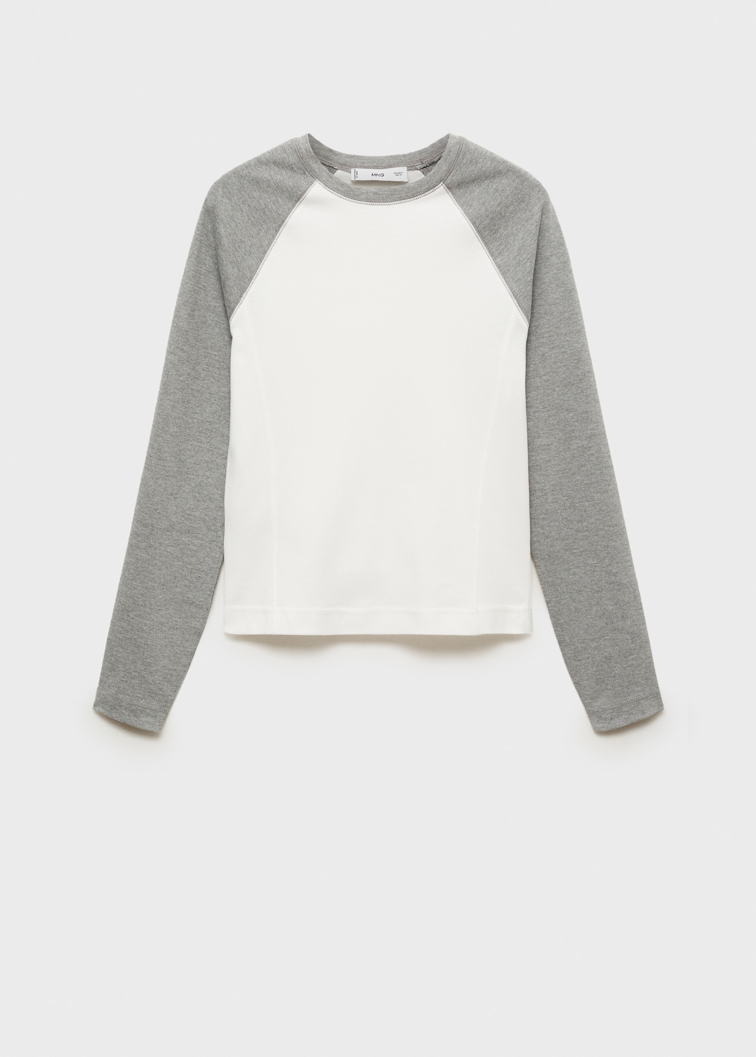 Long-sleeved t-shirt with contrast - Article without model