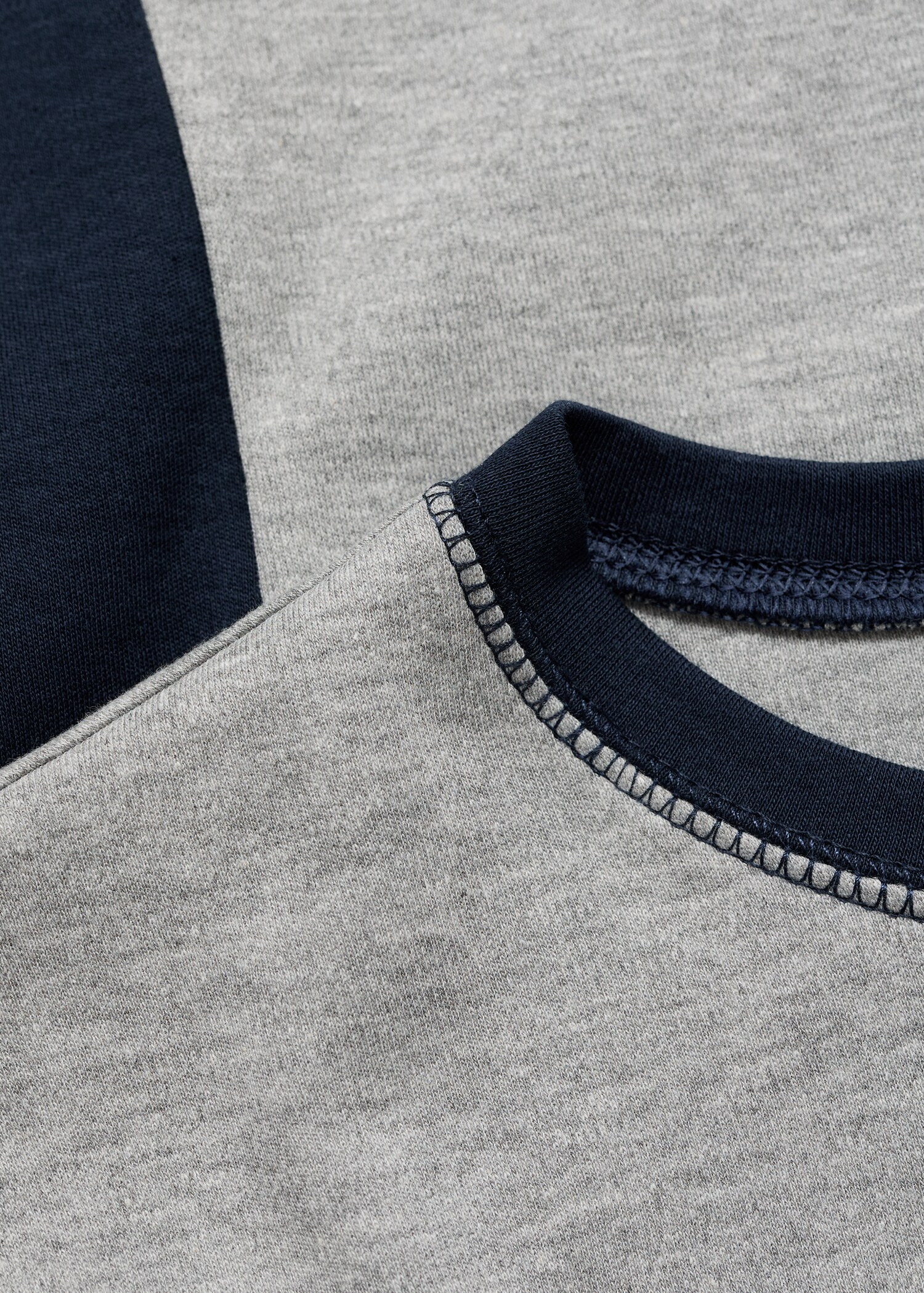 T-shirt coton empiècements contrastants - Détail de l'article 8