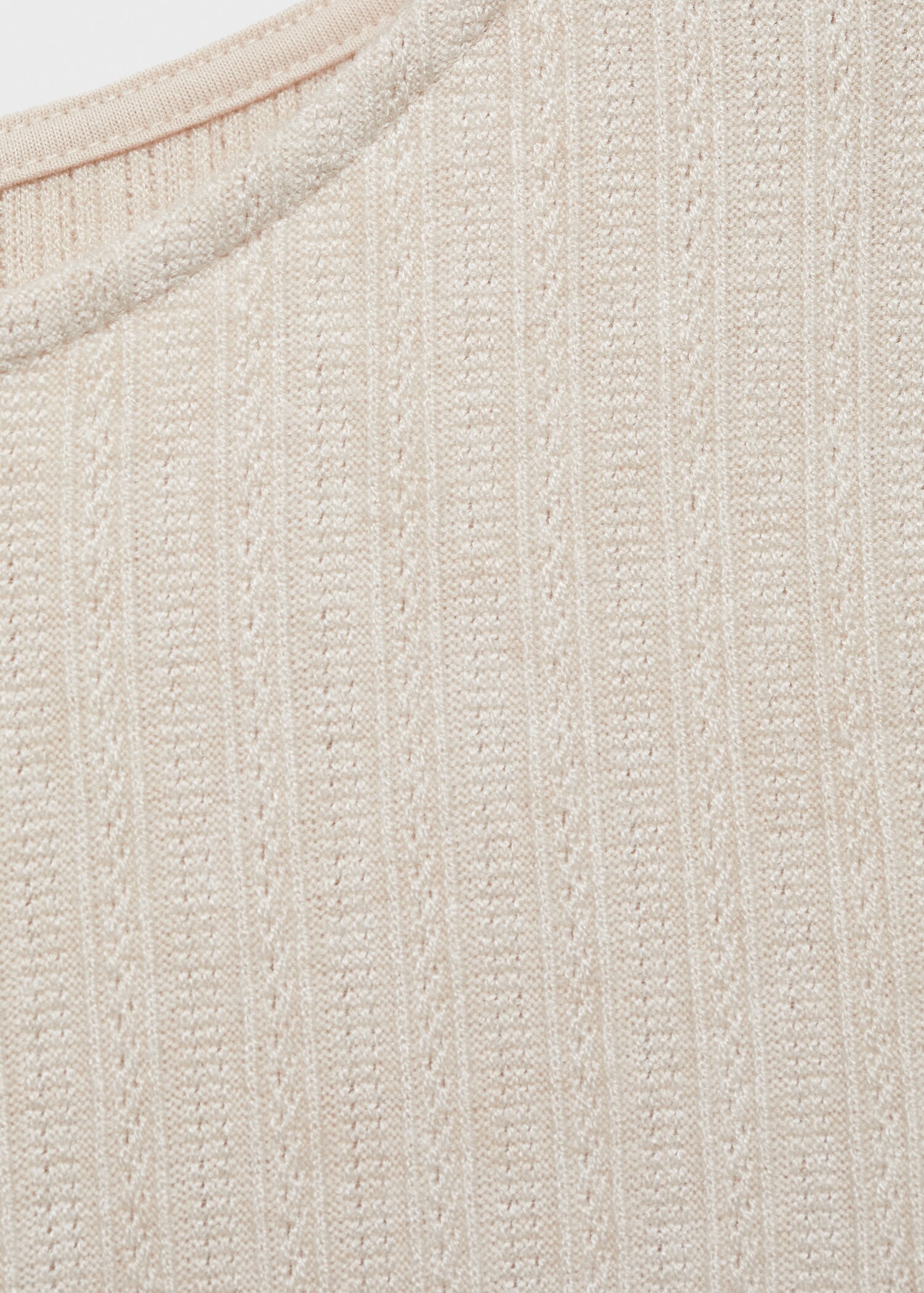 Long-sleeved pointelle t-shirt - Details of the article 8