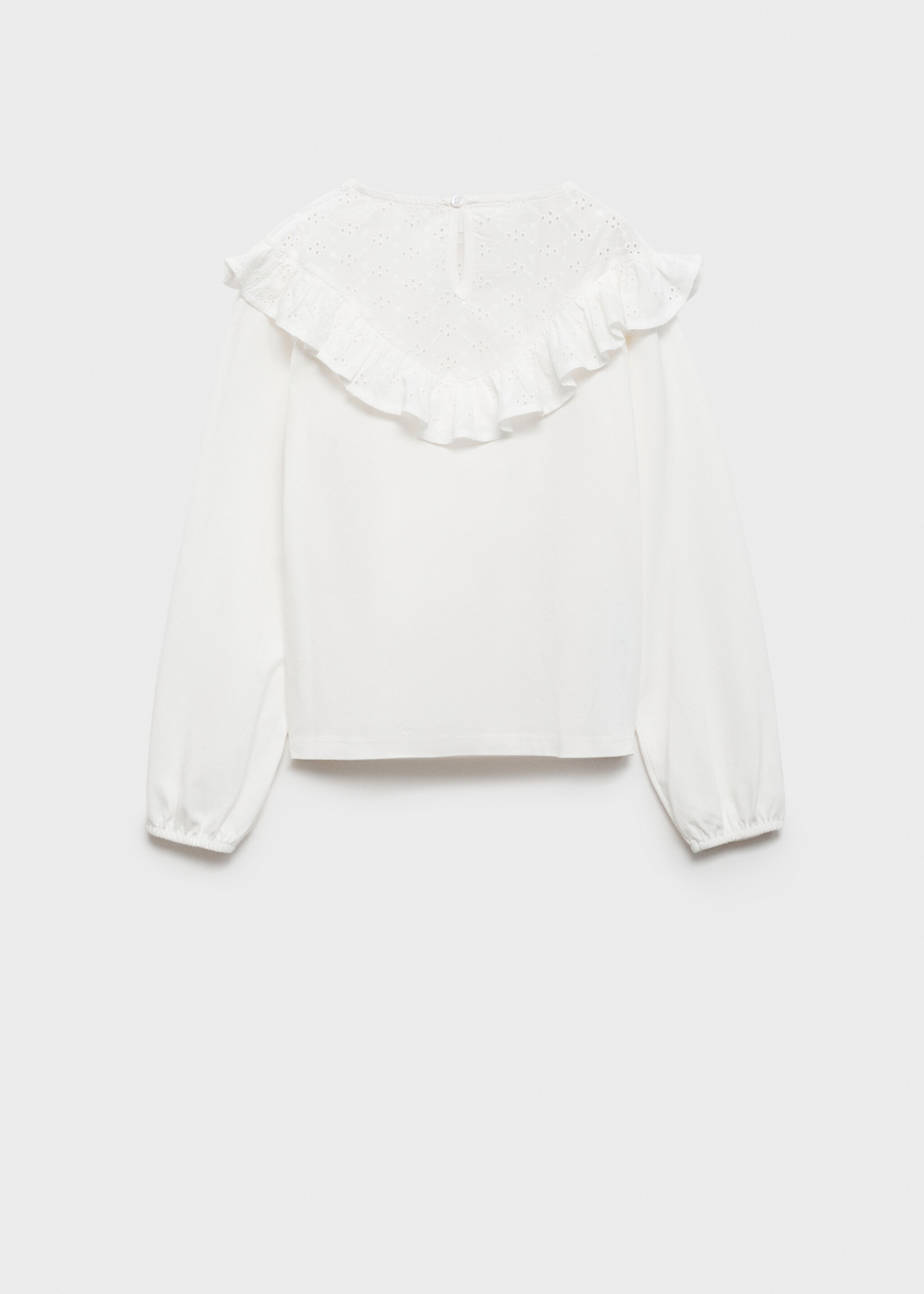 Broderad detalj t-shirt - Artikelns baksida