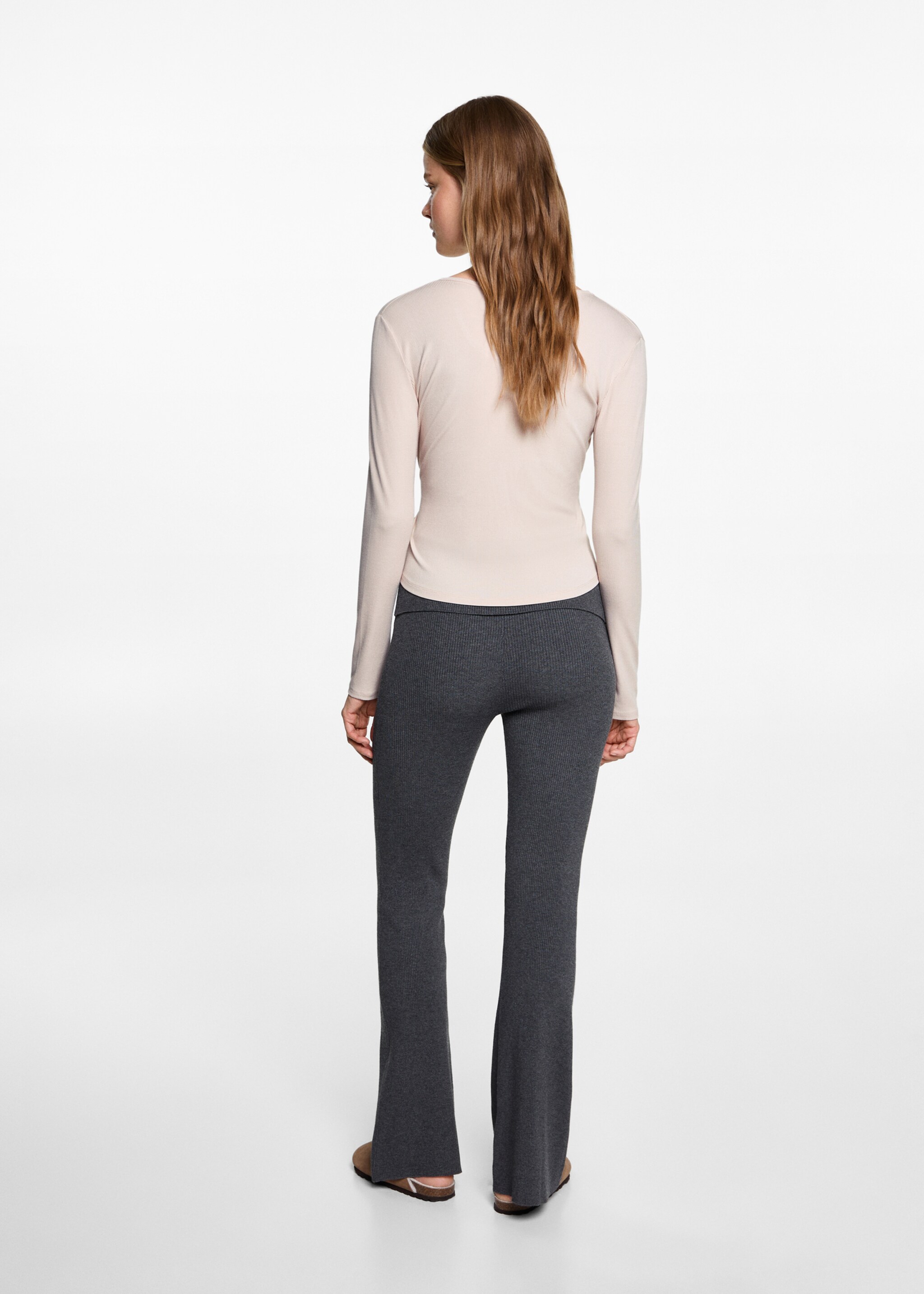 Camiseta cruzada lazo - Reverso del artículo, Crudo. Ref: 77008276-00.