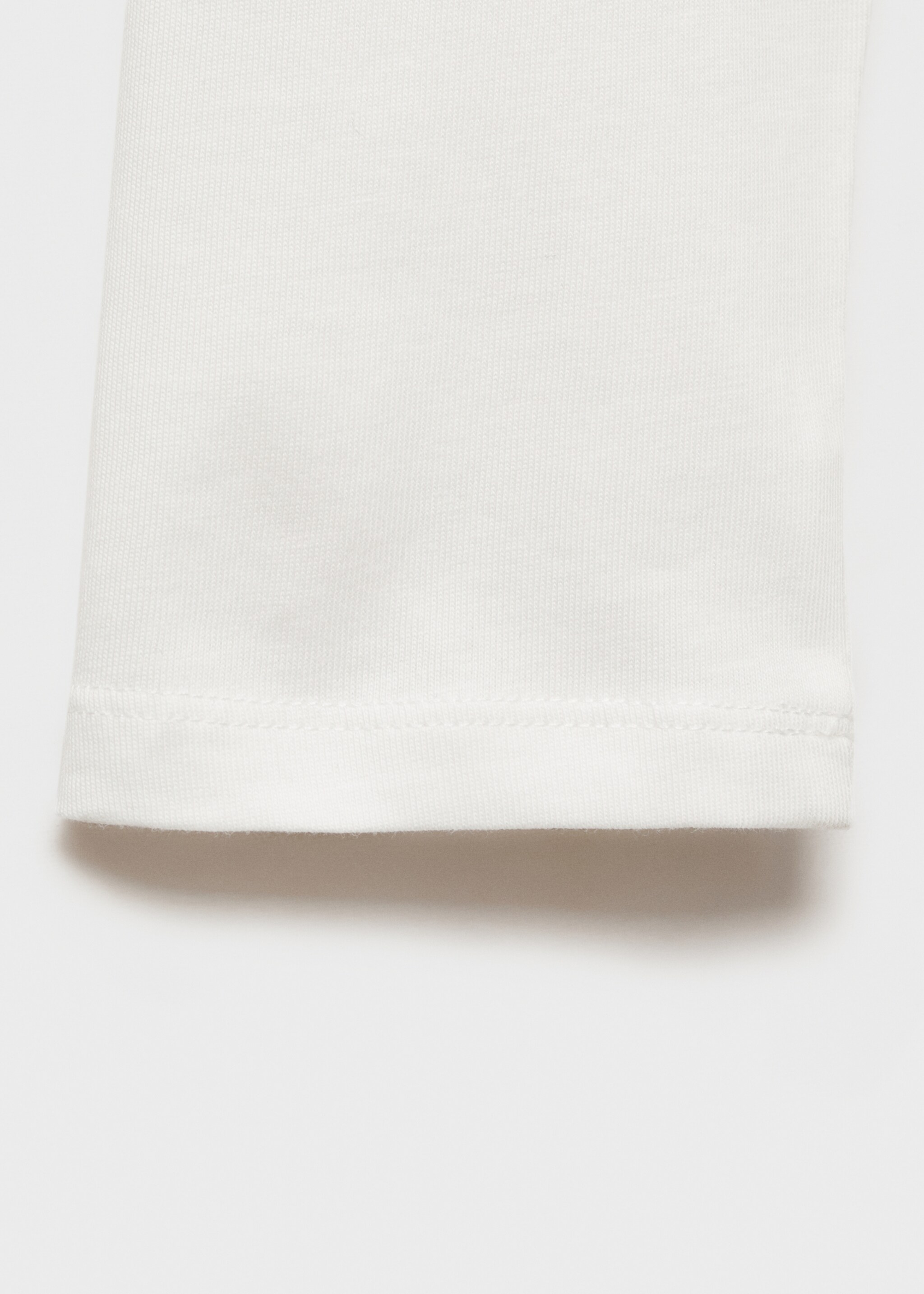 T-shirt with gathered details - Details of the article 0, Off White. Ref: 77008277-00.