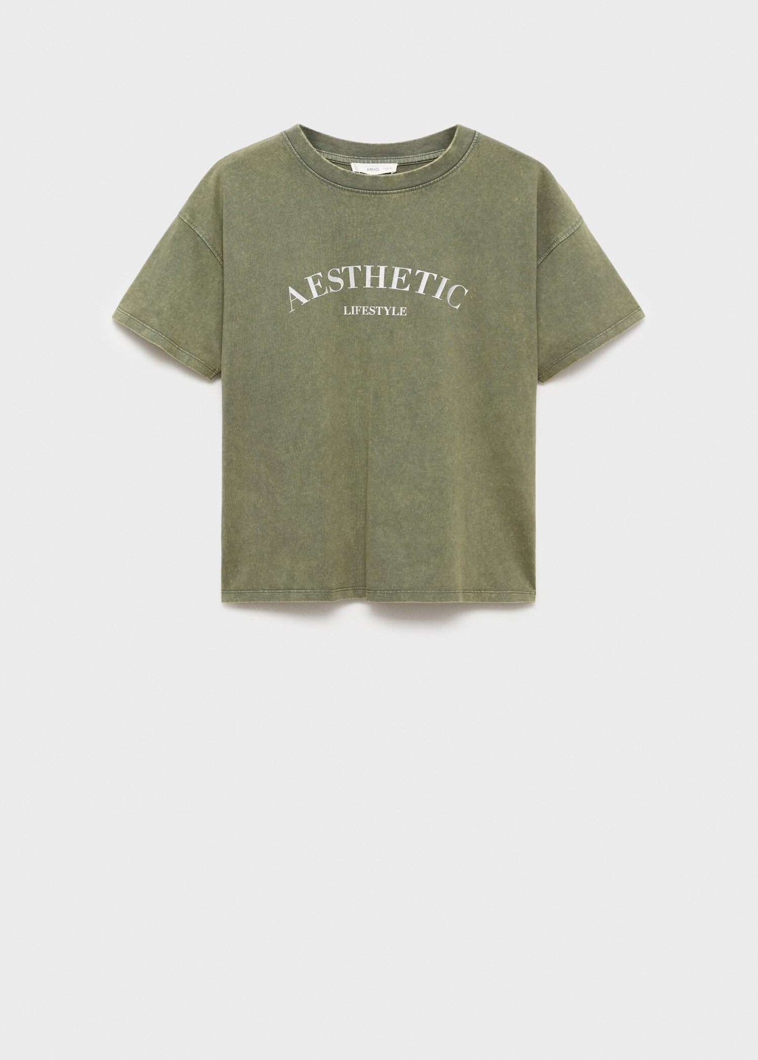 Printed message T-shirt - Article without model