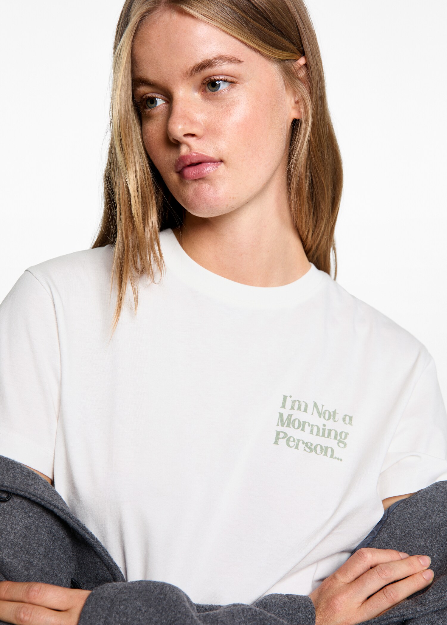 Printed cotton-blend T-shirt - Details of the article 1