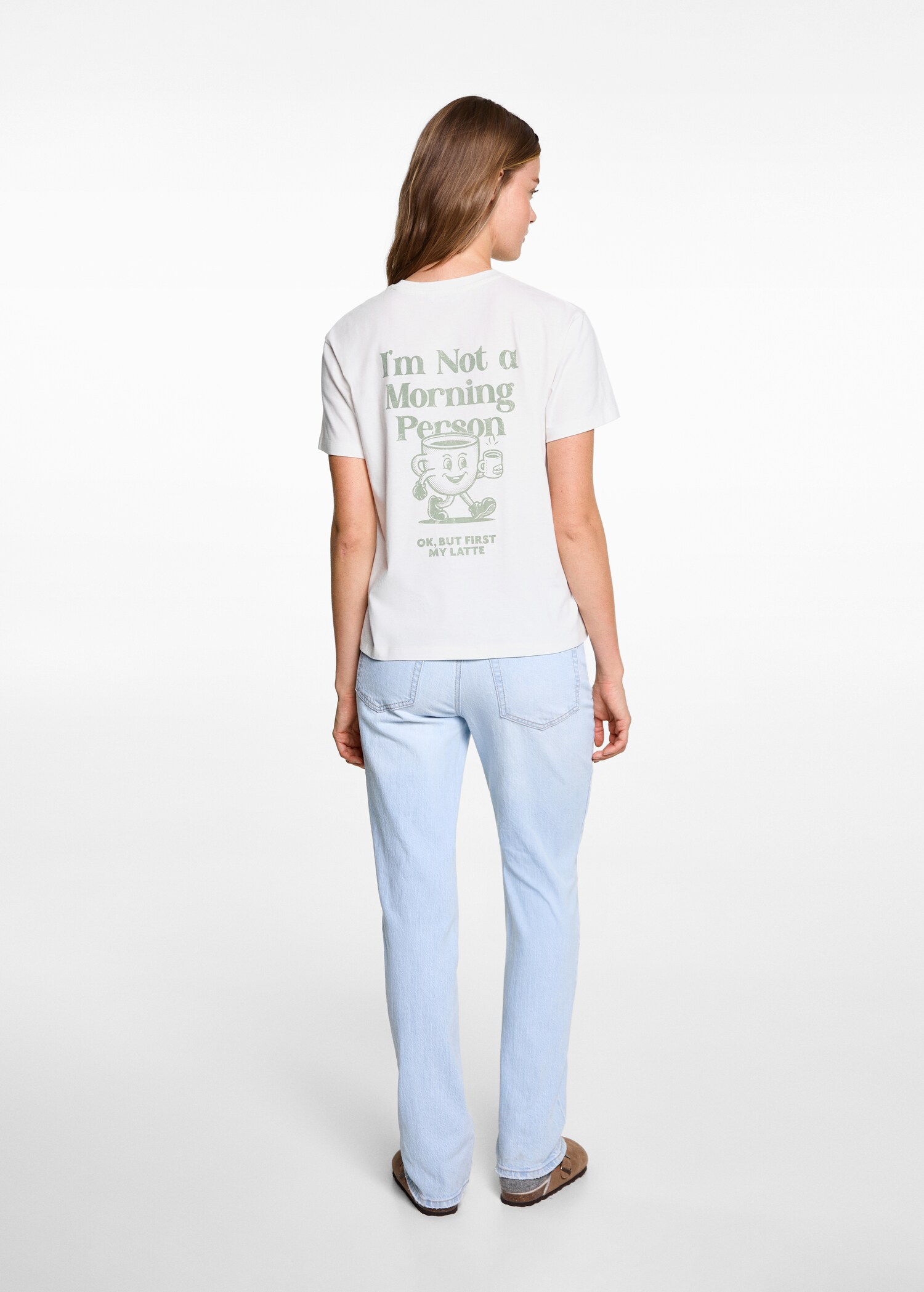 Printed cotton-blend T-shirt - Reverse of the article