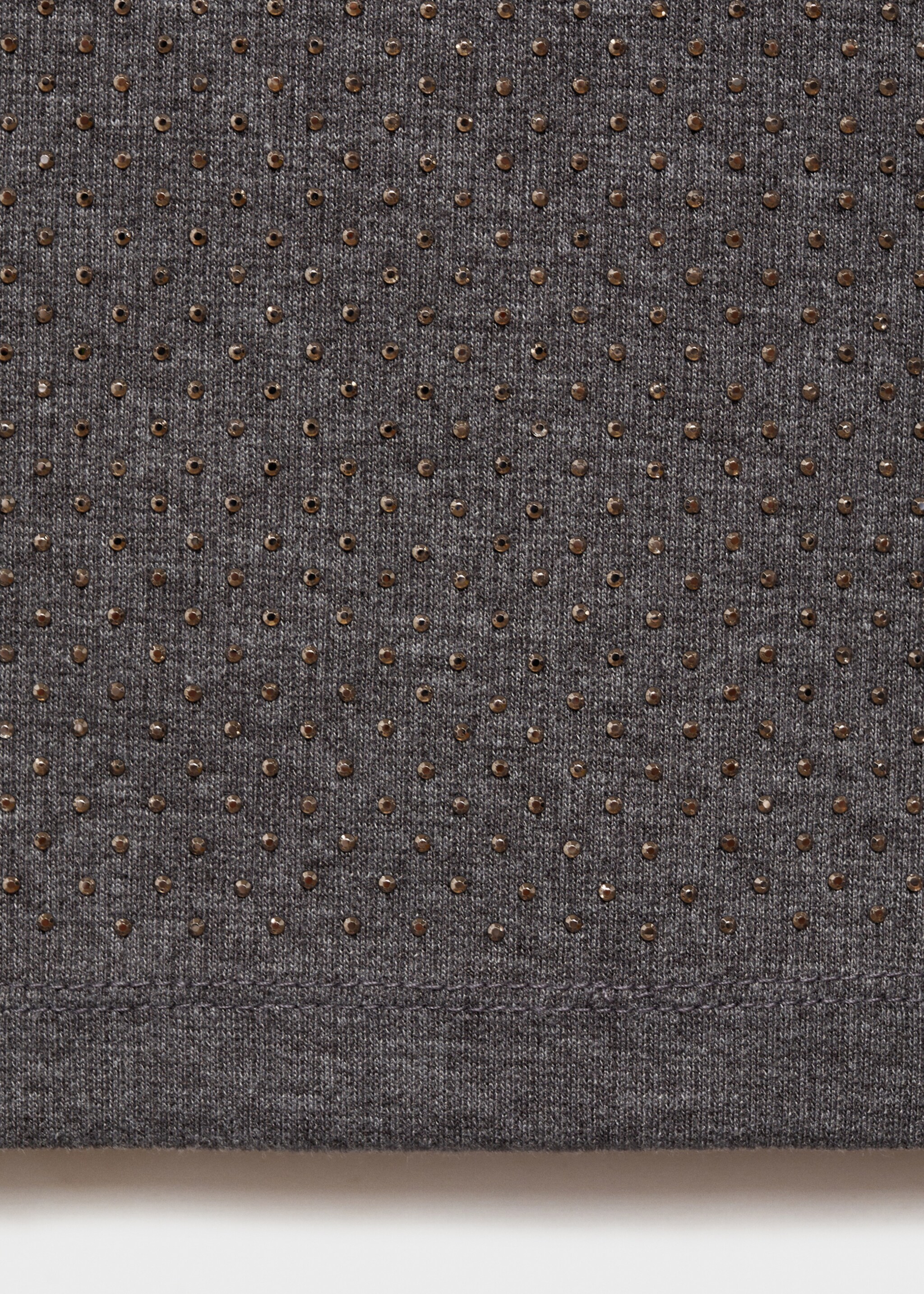 Sequined tank top - Details of the article 0, Grey. Ref: 77008282-00.