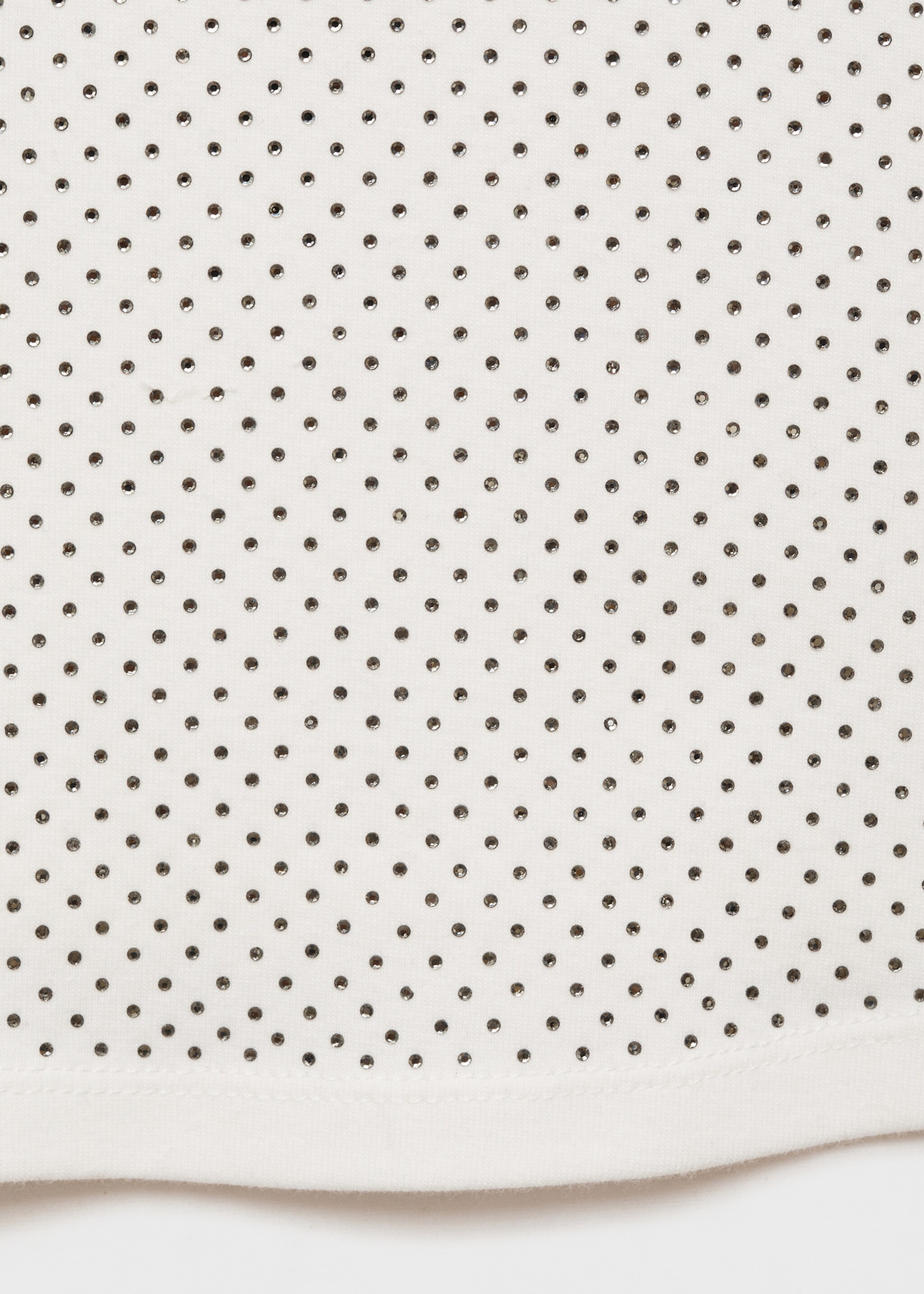 Sequined halter top - Details of the article 0, White. Ref: 77008283-00.