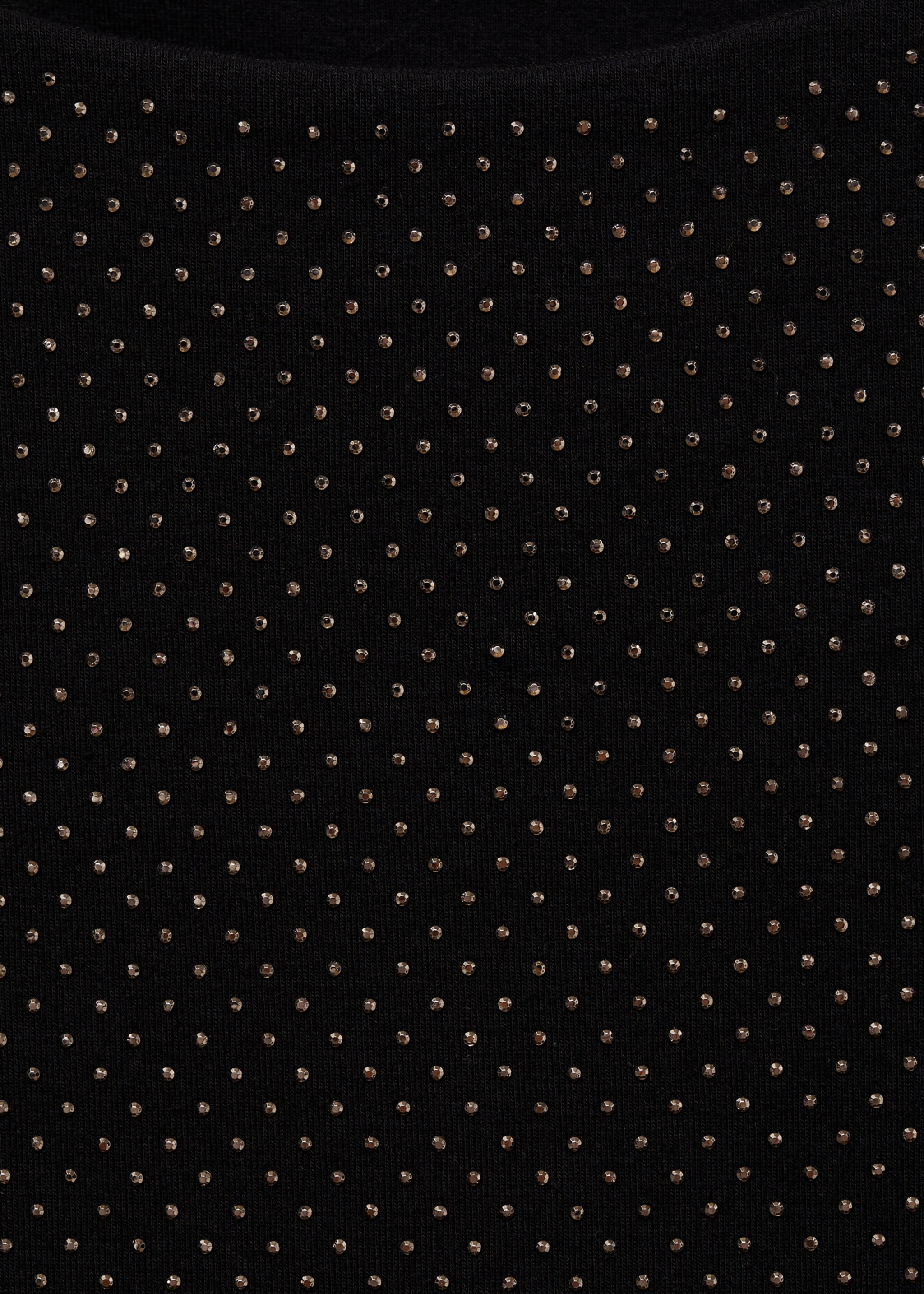Cotton sequin top - Details of the article 8, Black. Ref: 77008284-00.