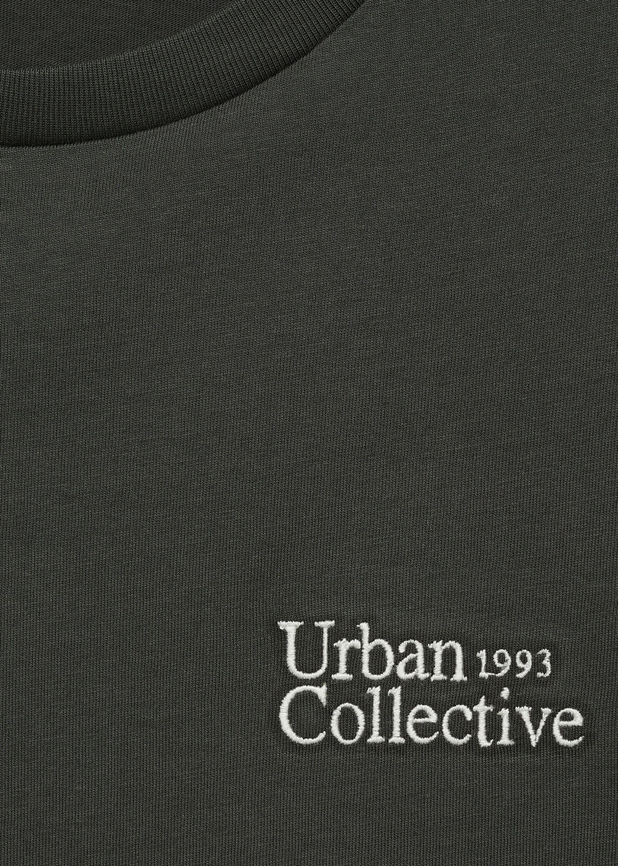 Embroidered detail cotton T-shirt - Details of the article 8