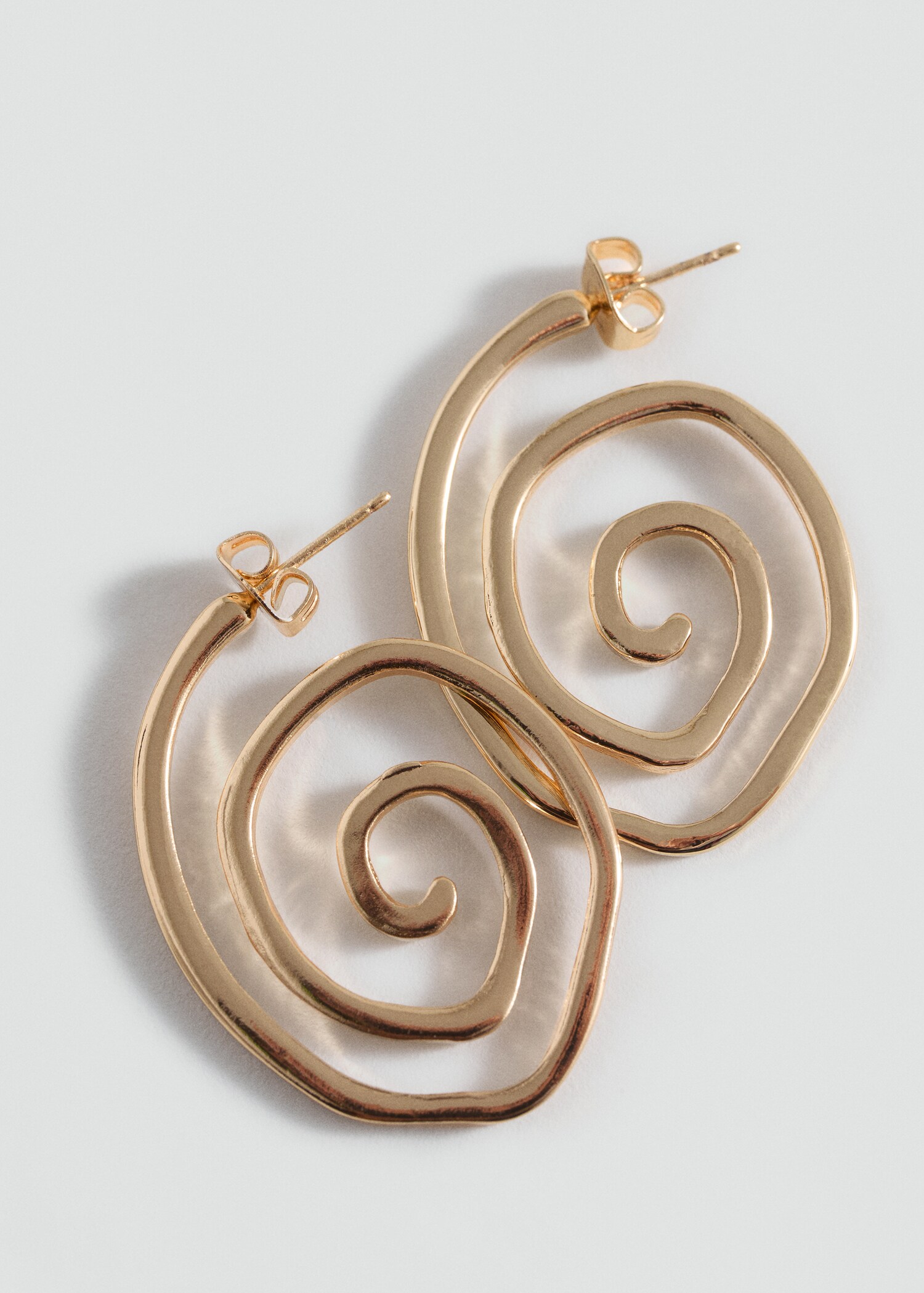 Pendientes aros espiral - Plano medio