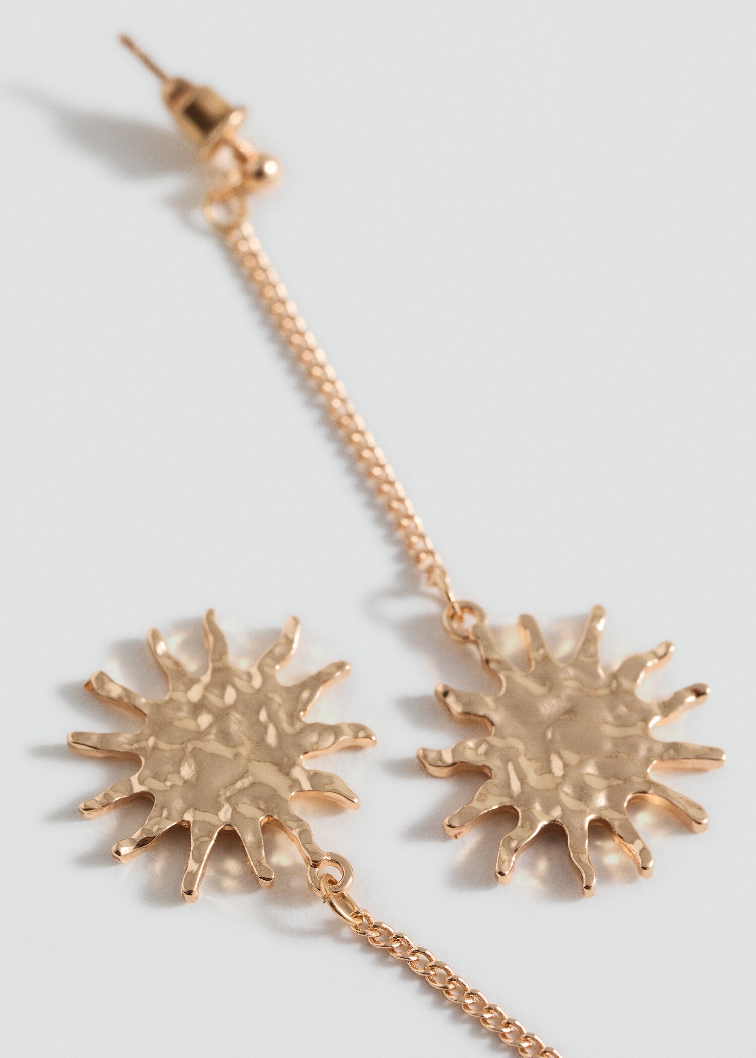 Long sun earrings - Medium plane