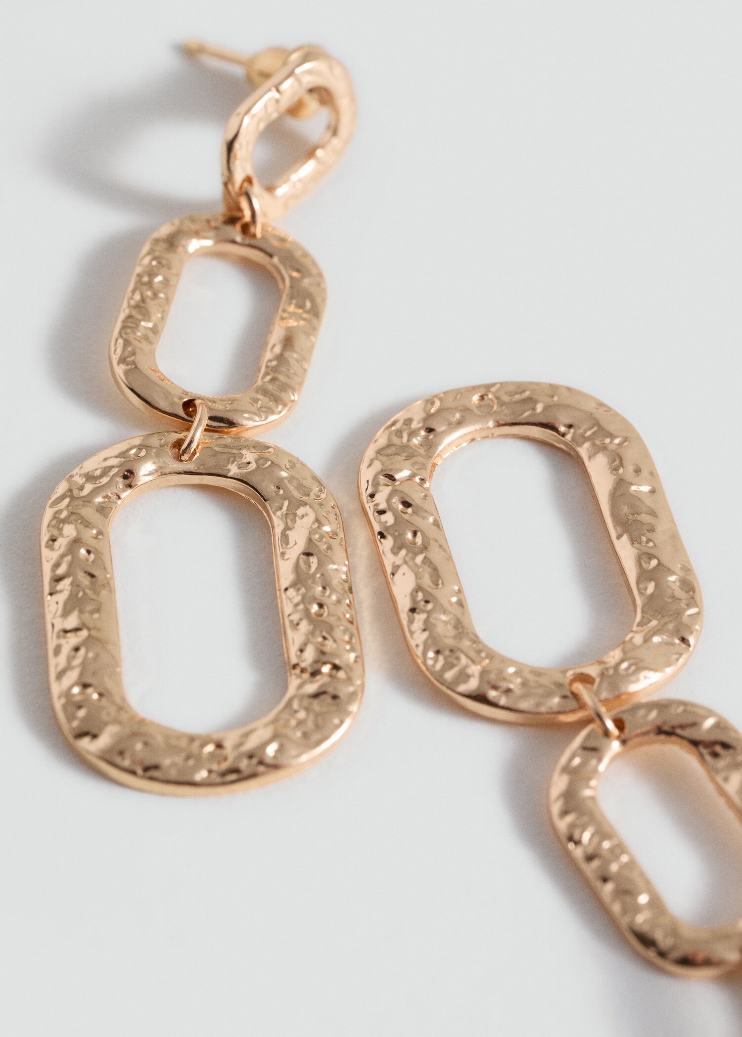 Boucles d'oreilles pendantes cercles - Plan moyen