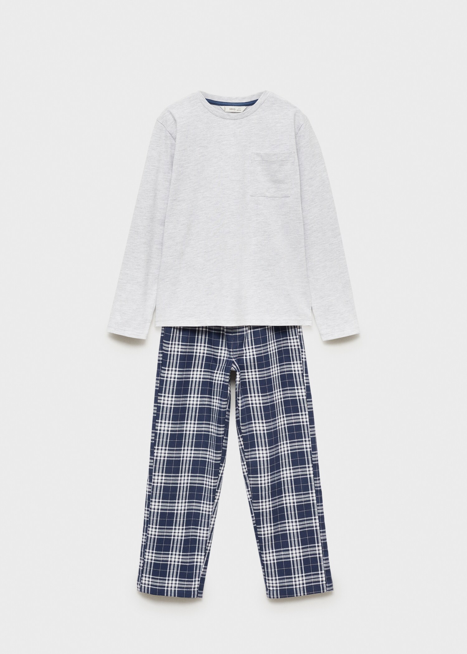 Karierter Baumwoll-Pyjama - Artikel ohne Model