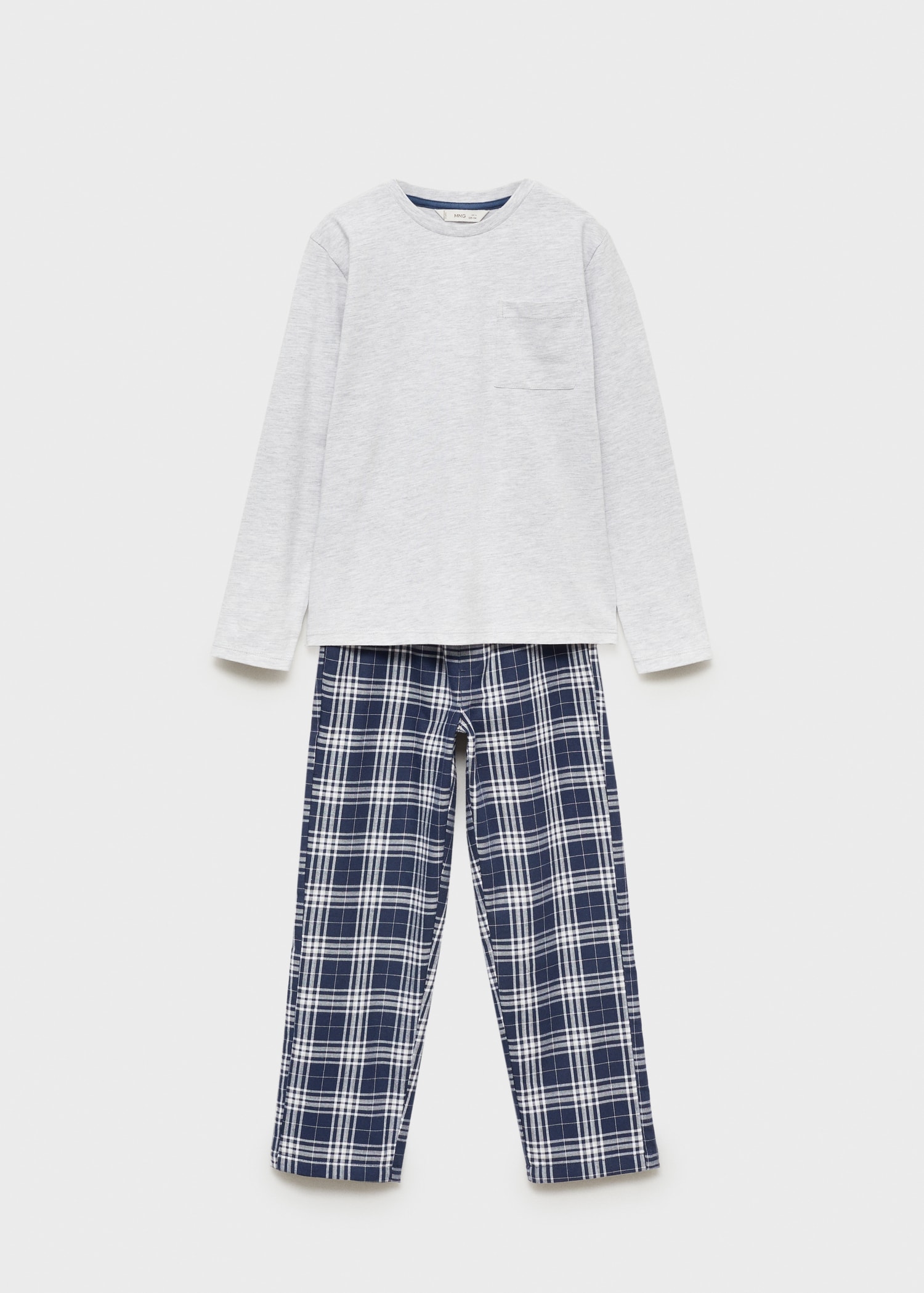 Checked cotton pyjamas Boys MANGO OUTLET USA - Main Image