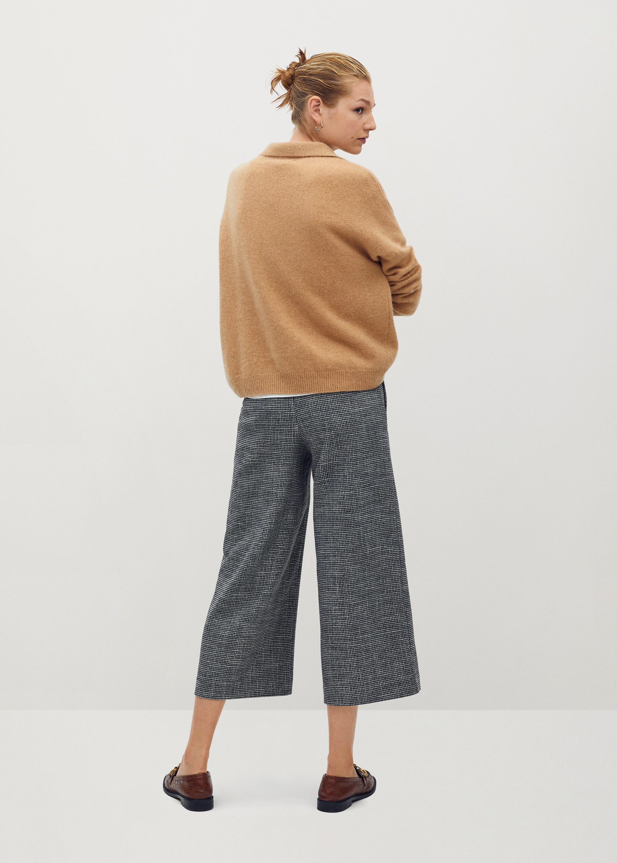 Pantalón culotte cuadros - Reverso del artículo