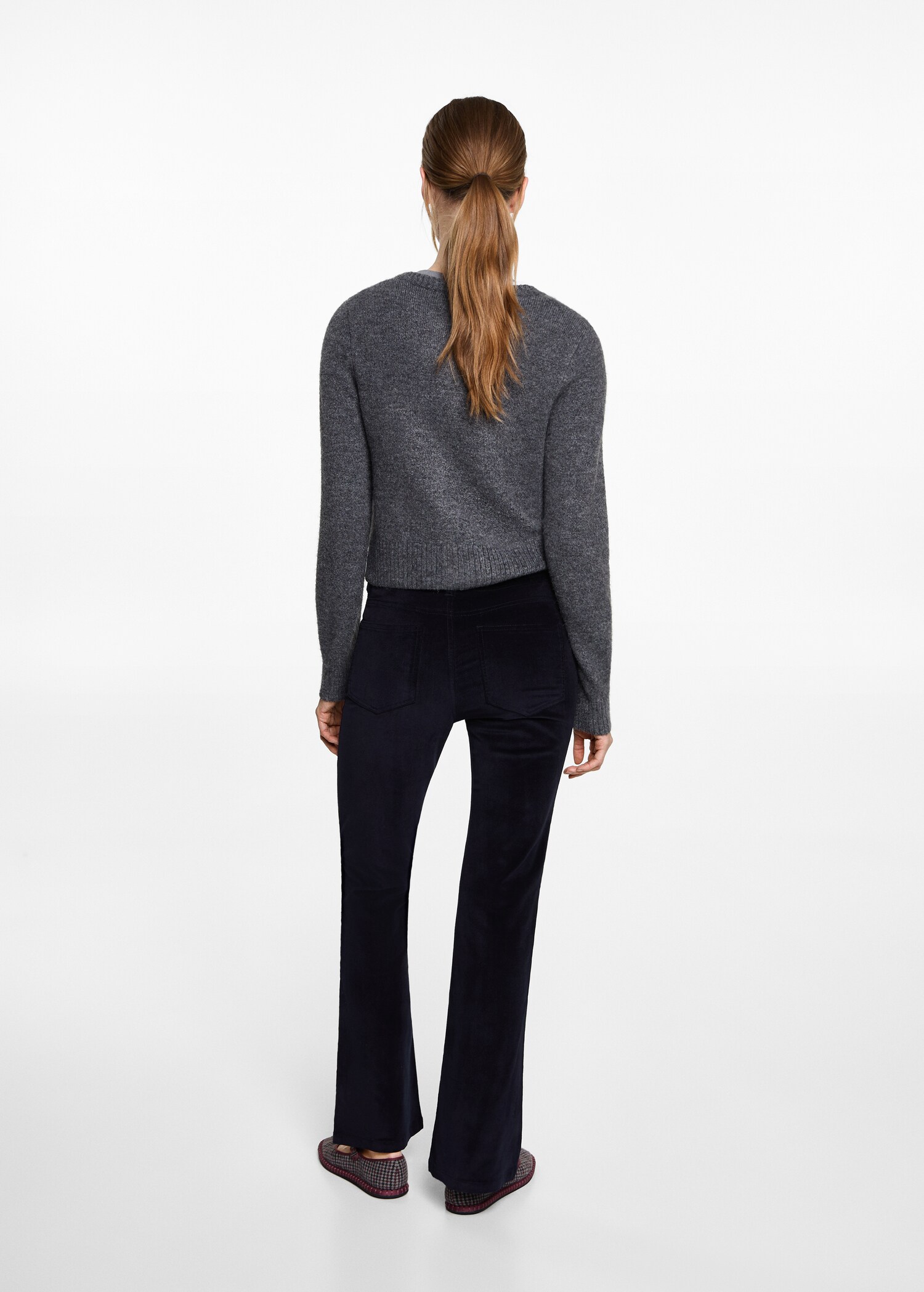 Schlaghose aus Samt - Rückseite des Artikels